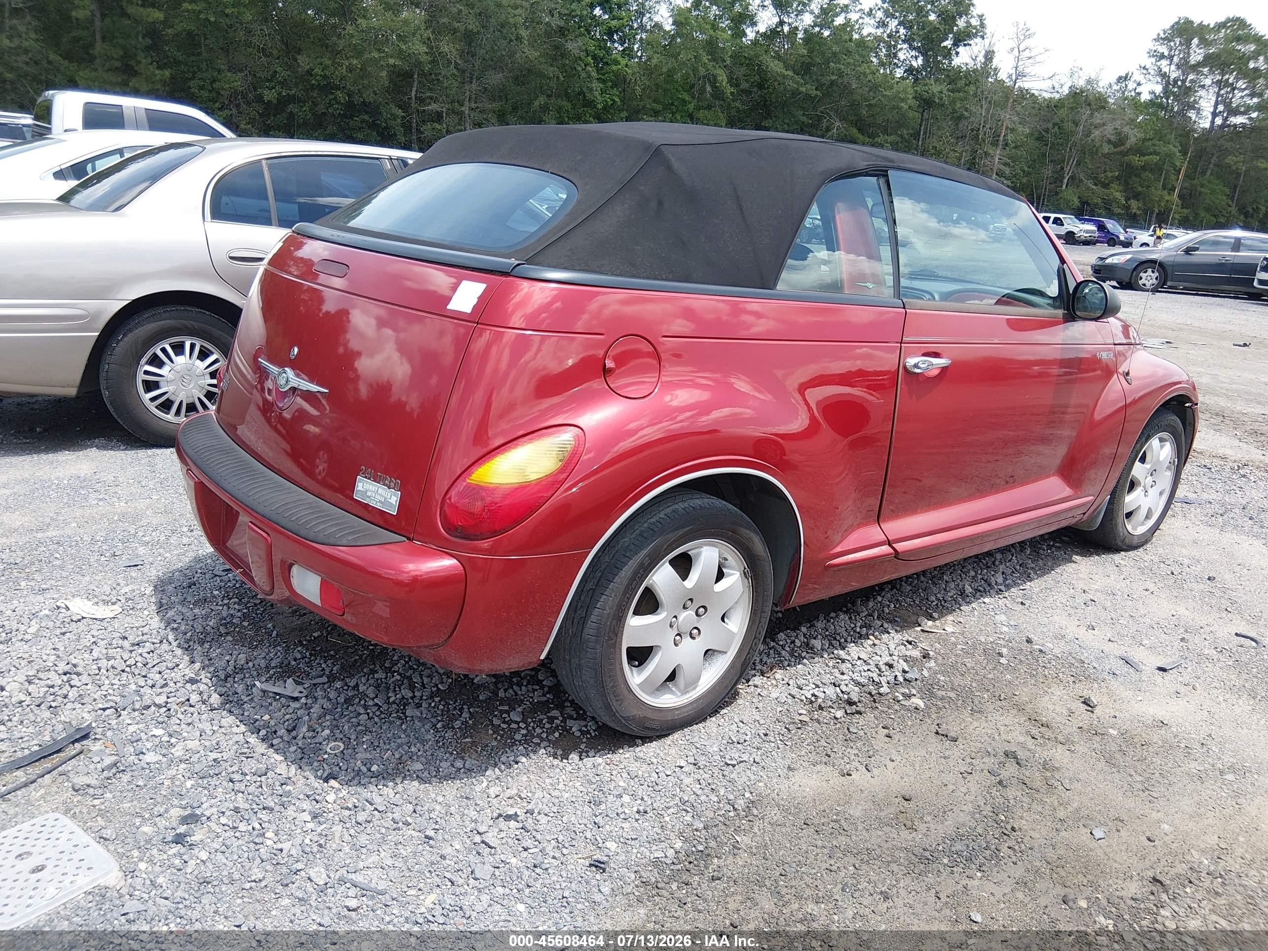 2005 Chrysler Pt Cruiser Touring Red vin: 3C3EY55E55T357964