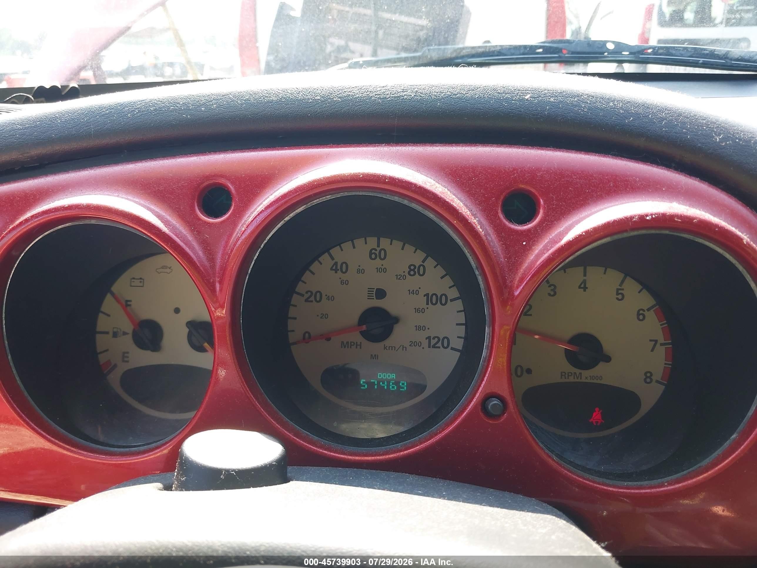 2005 Chrysler Pt Cruiser Touring Красный vin: 3C3EY55E55T605663
