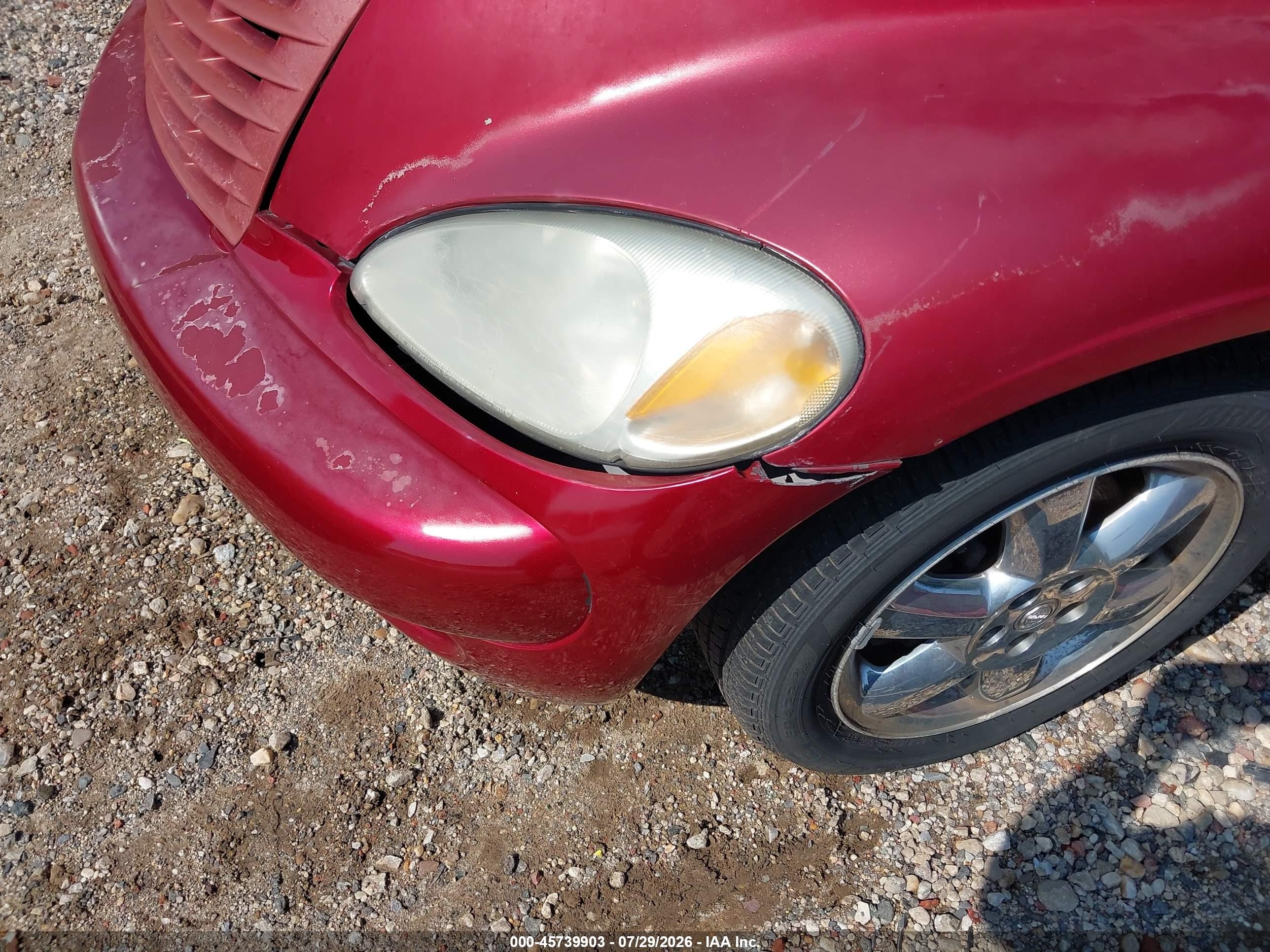 2005 Chrysler Pt Cruiser Touring Красный vin: 3C3EY55E55T605663