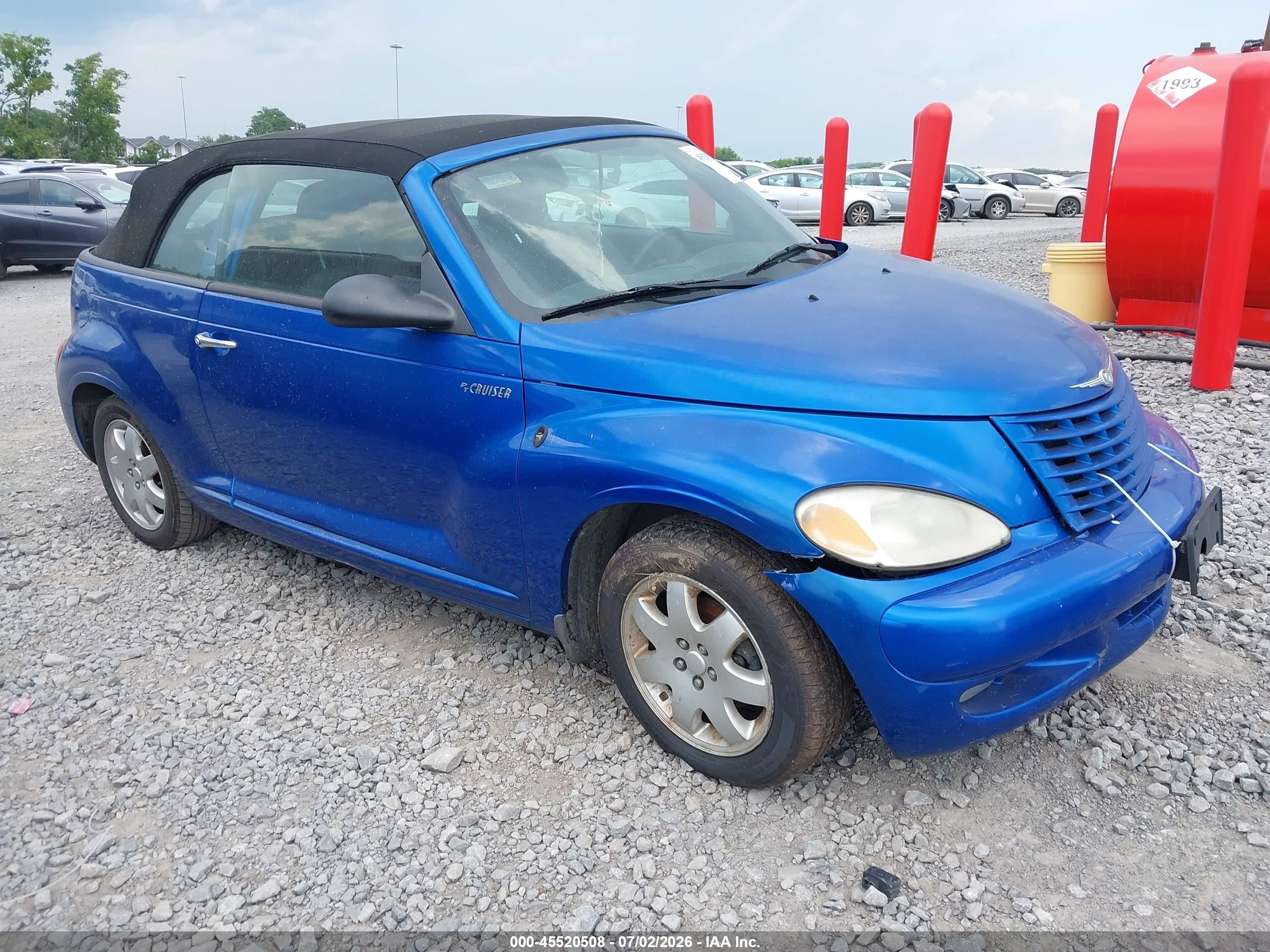 2005 Chrysler Pt Cruiser Touring Blue vin: 3C3EY55E85T505539
