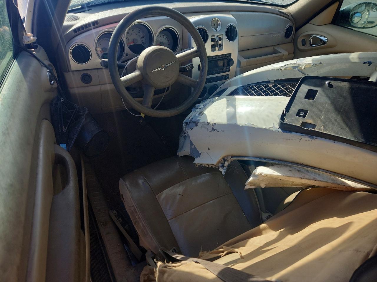 2008 Chrysler Pt Cruiser Touring White vin: 3C3HY55E58T105844