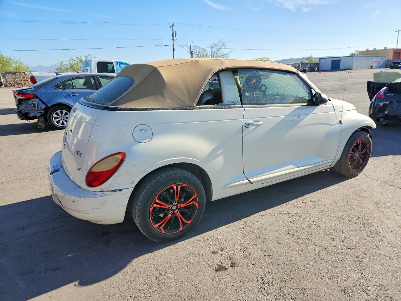 2008 Chrysler Pt Cruiser Touring White vin: 3C3HY55E58T105844