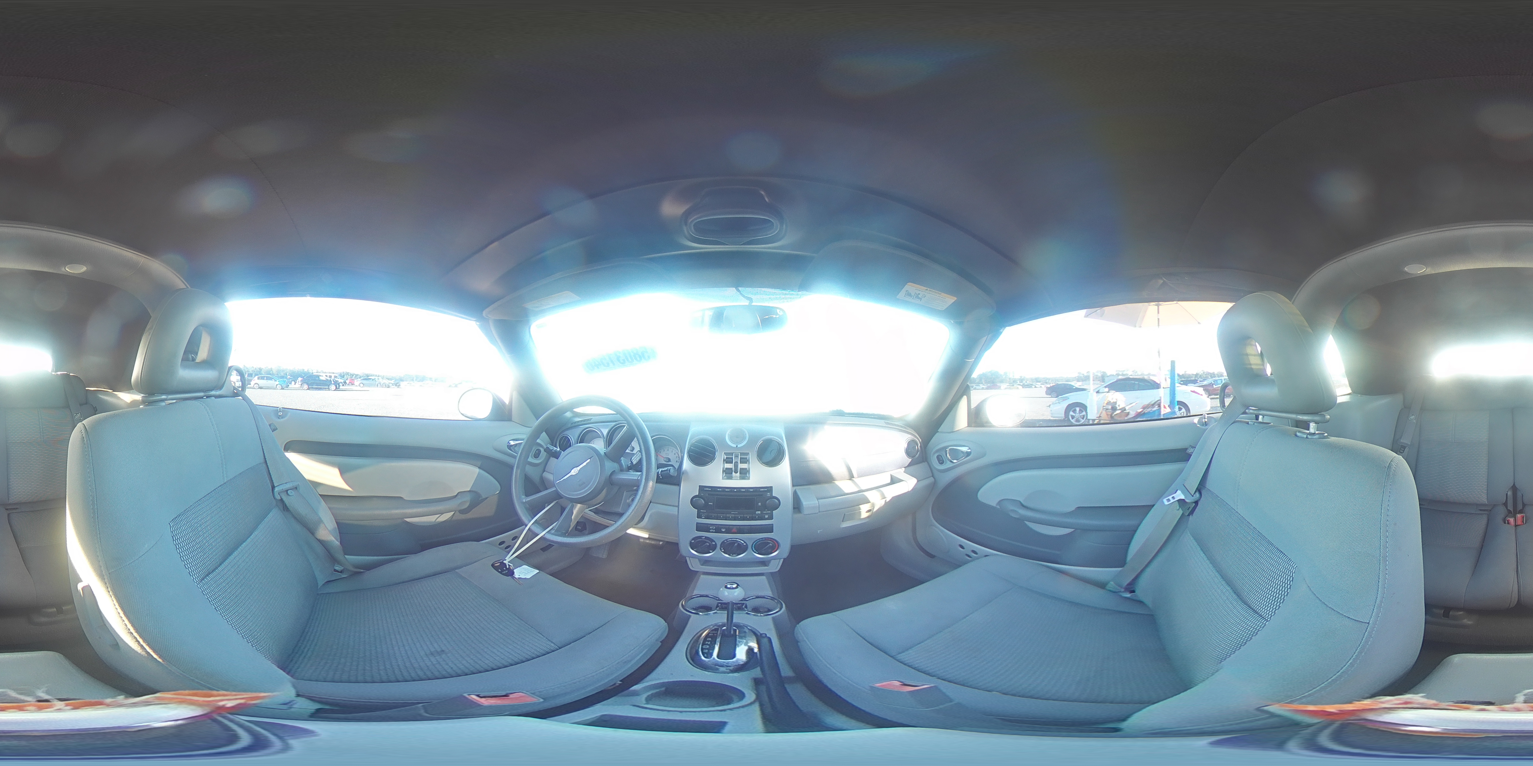 2007 Chrysler Pt Cruiser Silver vin: 3C3JY45X17T599325
