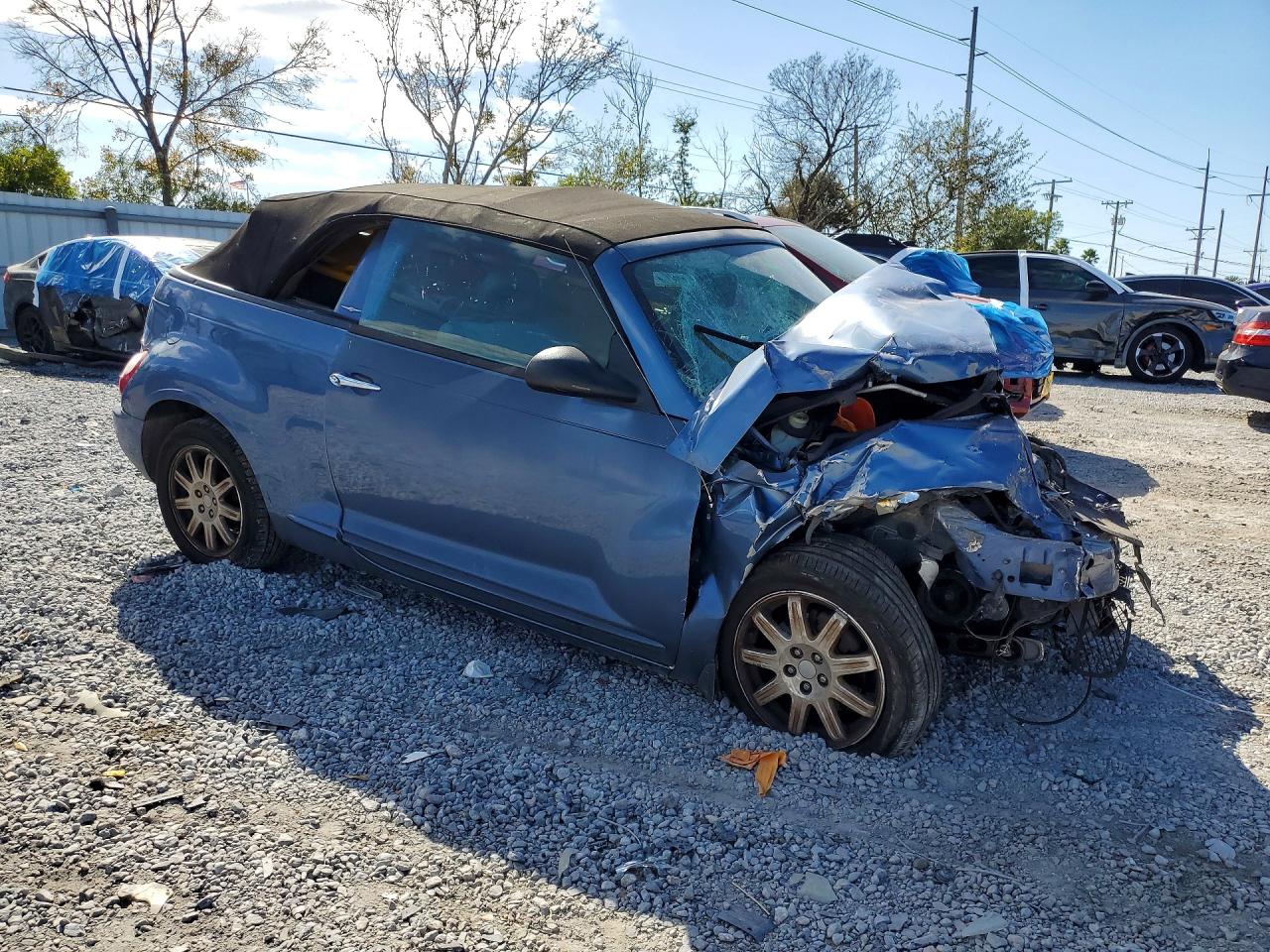 2007 Chrysler Pt Cruiser Blue vin: 3C3JY45X37T582977