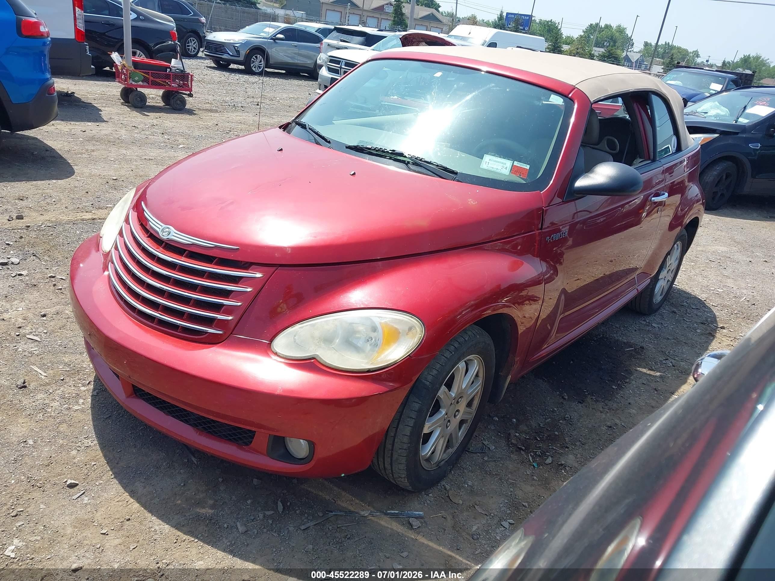 2006 Chrysler Pt Cruiser Touring Red vin: 3C3JY55E46T346423