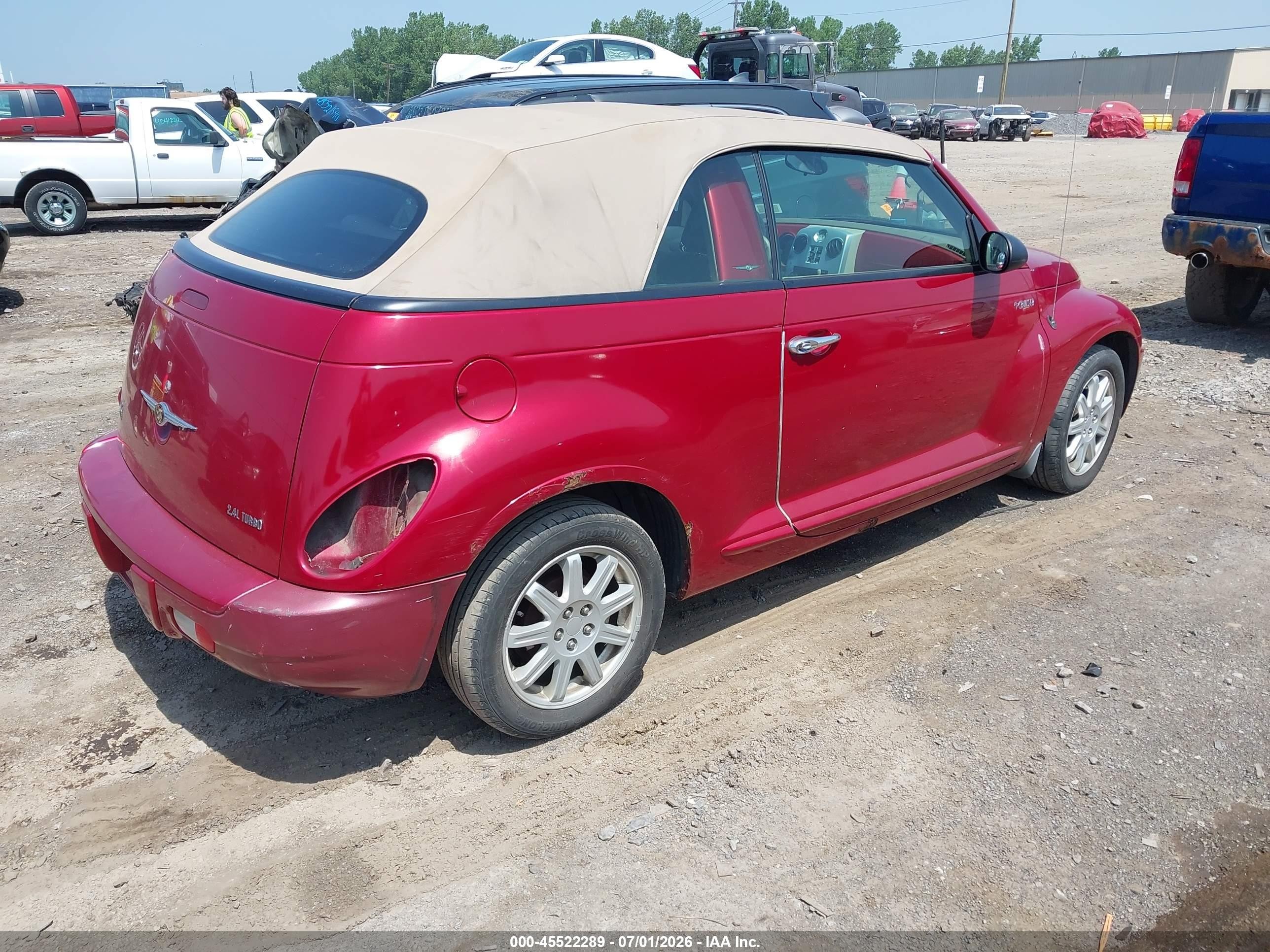 2006 Chrysler Pt Cruiser Touring Red vin: 3C3JY55E46T346423