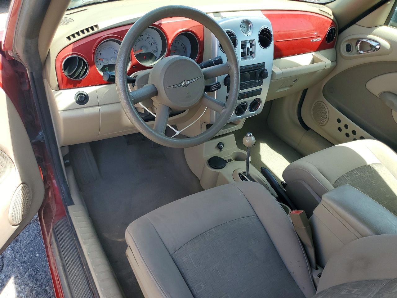 2007 Chrysler Pt Cruiser Touring Red vin: 3C3JY55E57T627700