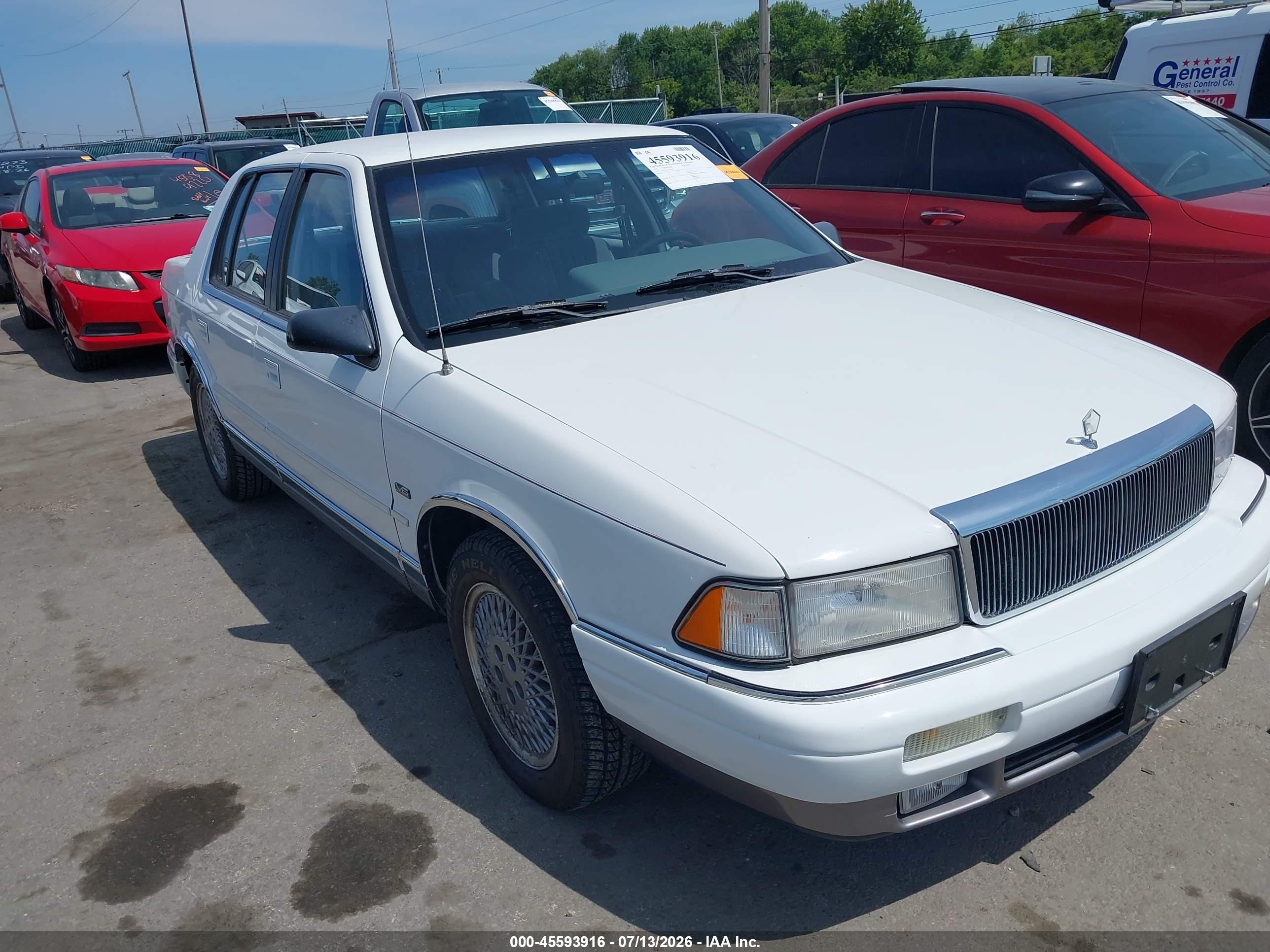 1992 Chrysler Lebaron Lx A-body White vin: 3C3XA7632NT318934