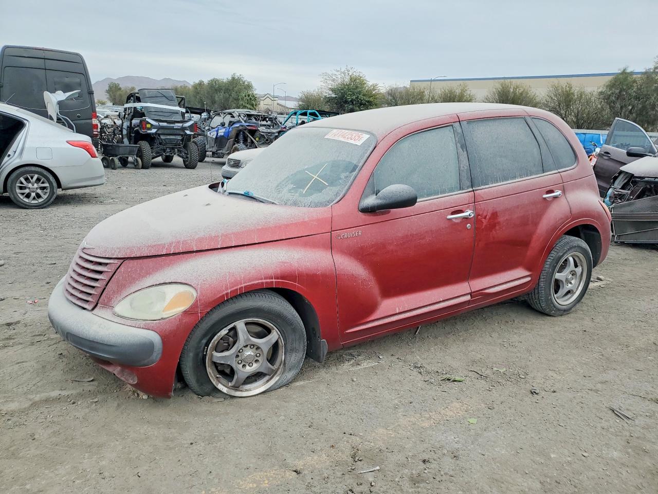 2002 Chrysler Pt Cruiser Classic Red vin: 3C4FY48B02T309263