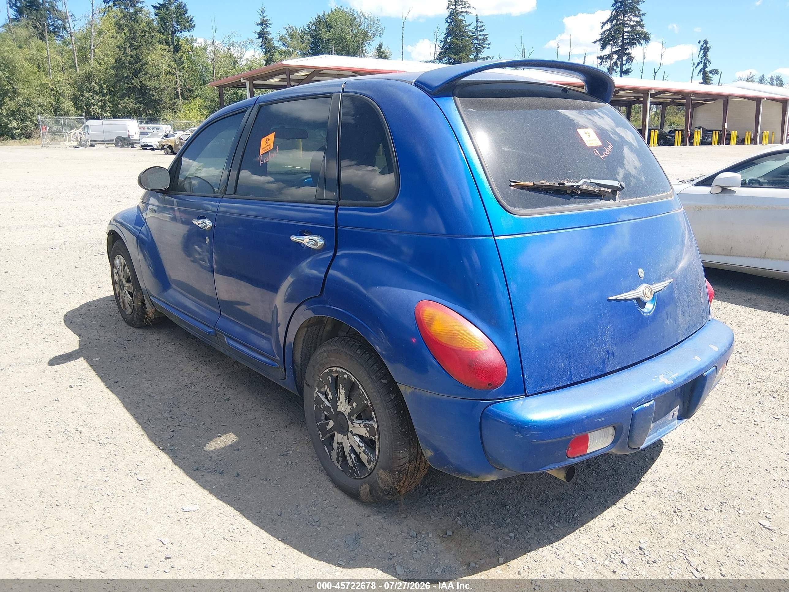 2005 Chrysler Pt Cruiser   Blue vin: 3C4FY48B15T600312