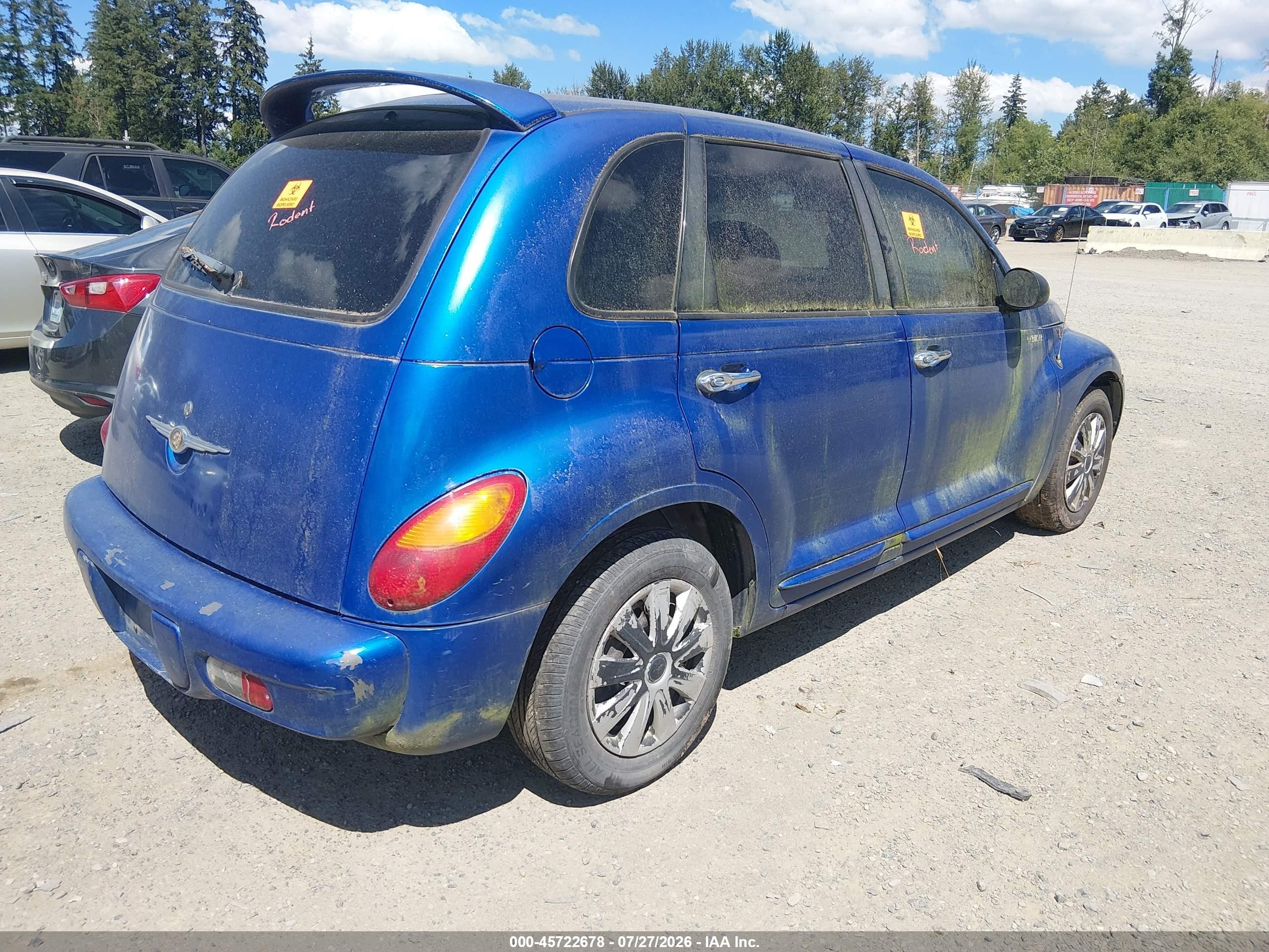 2005 Chrysler Pt Cruiser   Blue vin: 3C4FY48B15T600312