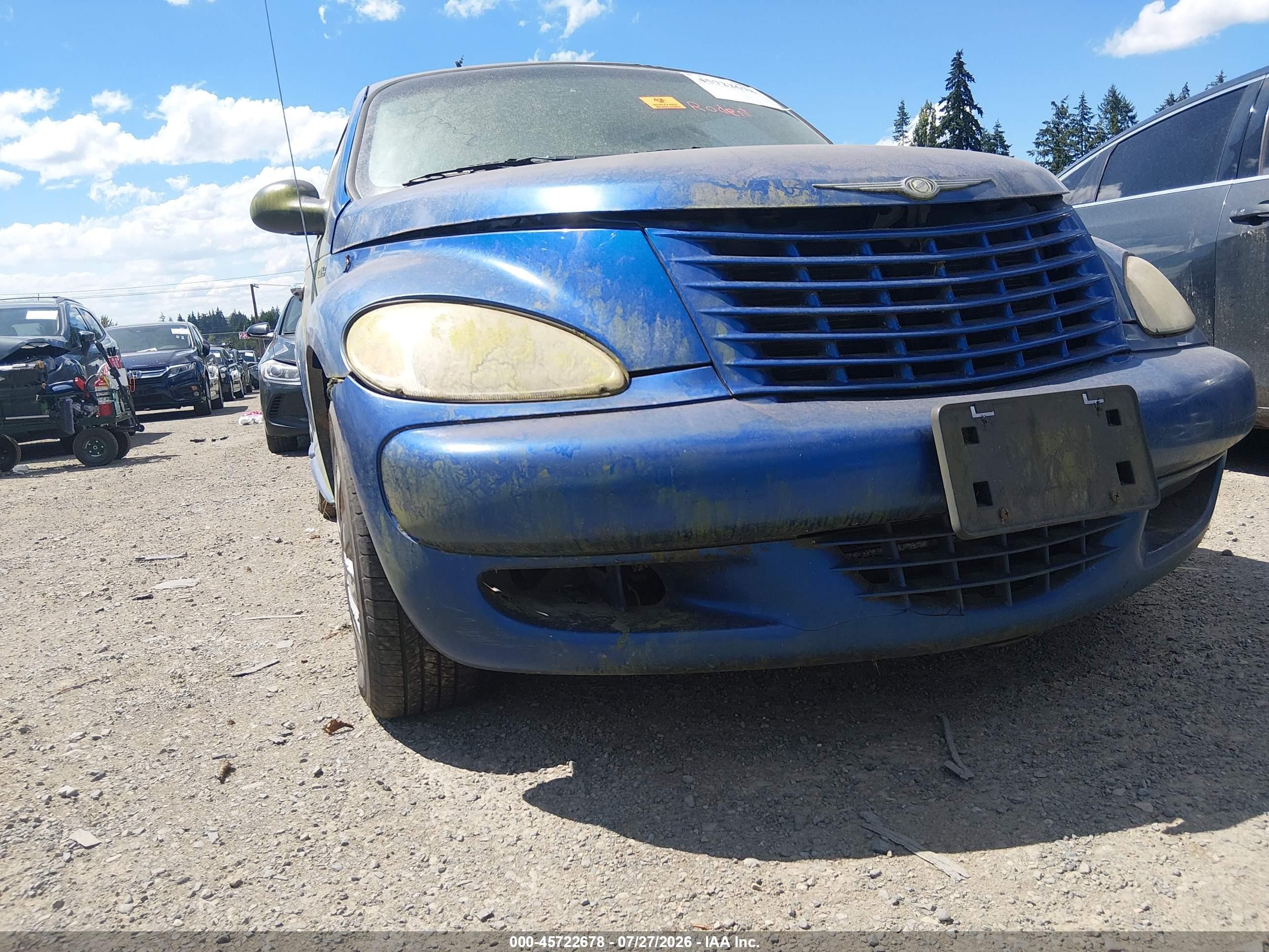 2005 Chrysler Pt Cruiser   Blue vin: 3C4FY48B15T600312