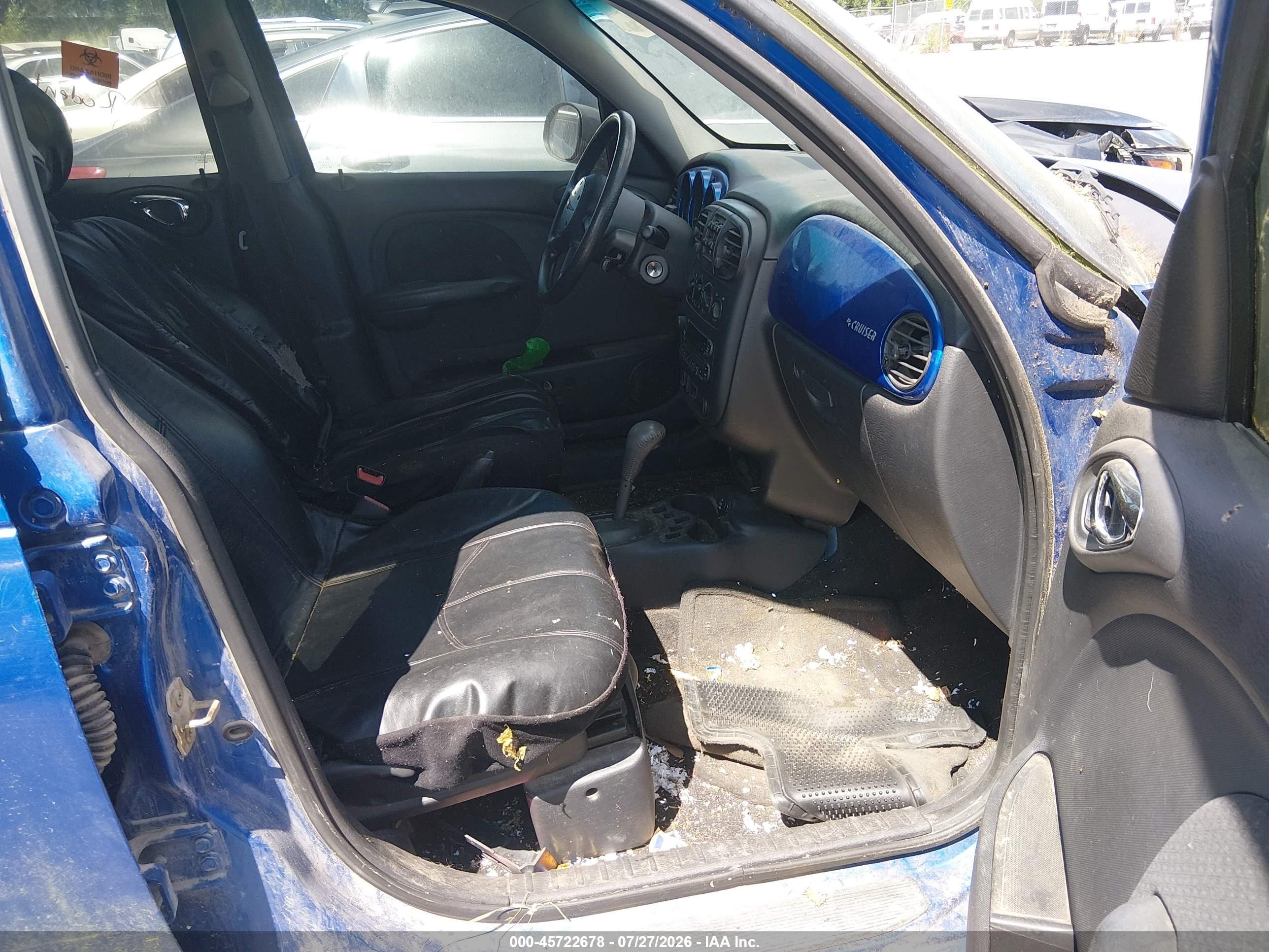 2005 Chrysler Pt Cruiser   Blue vin: 3C4FY48B15T600312