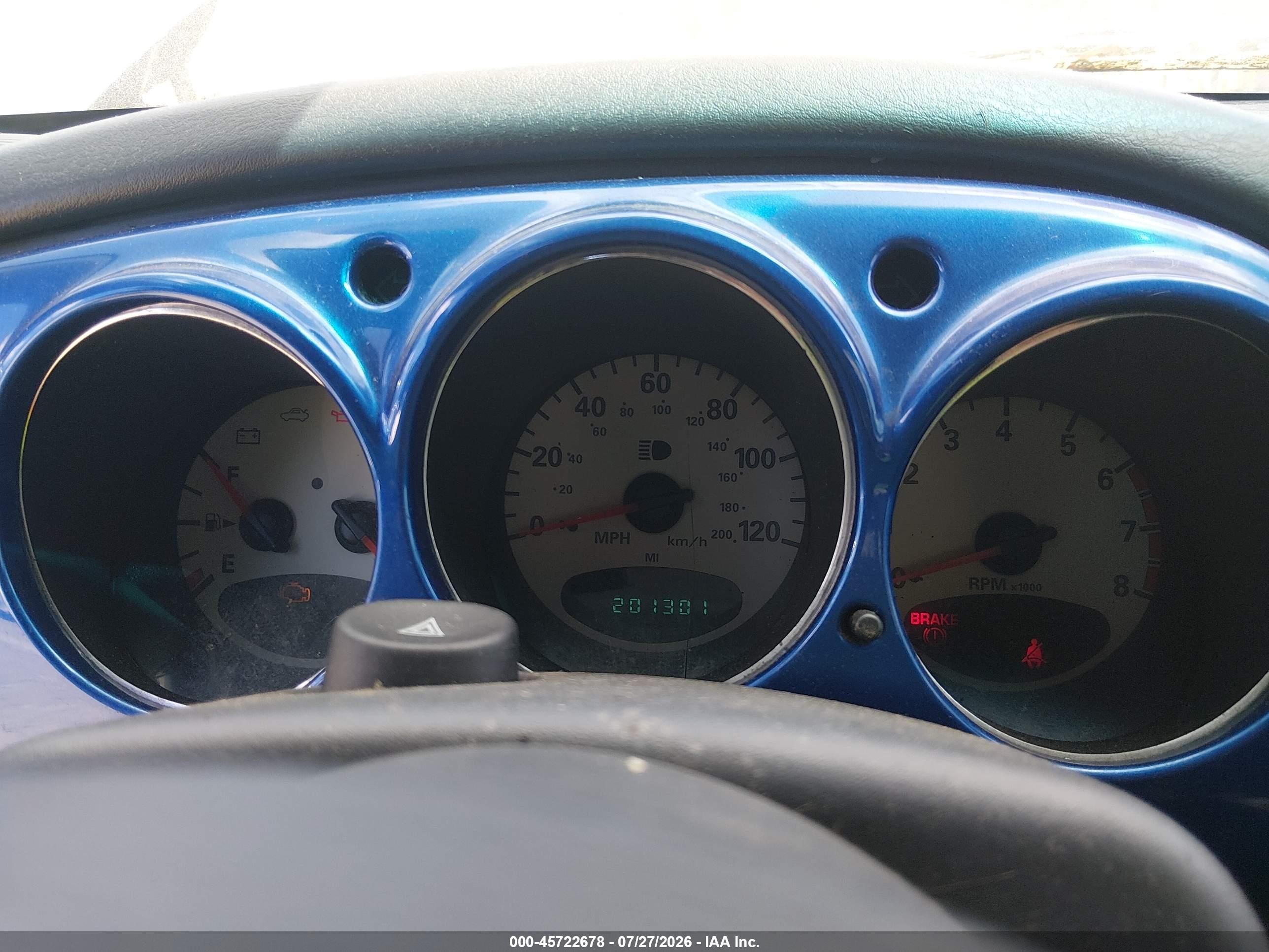 2005 Chrysler Pt Cruiser   Blue vin: 3C4FY48B15T600312
