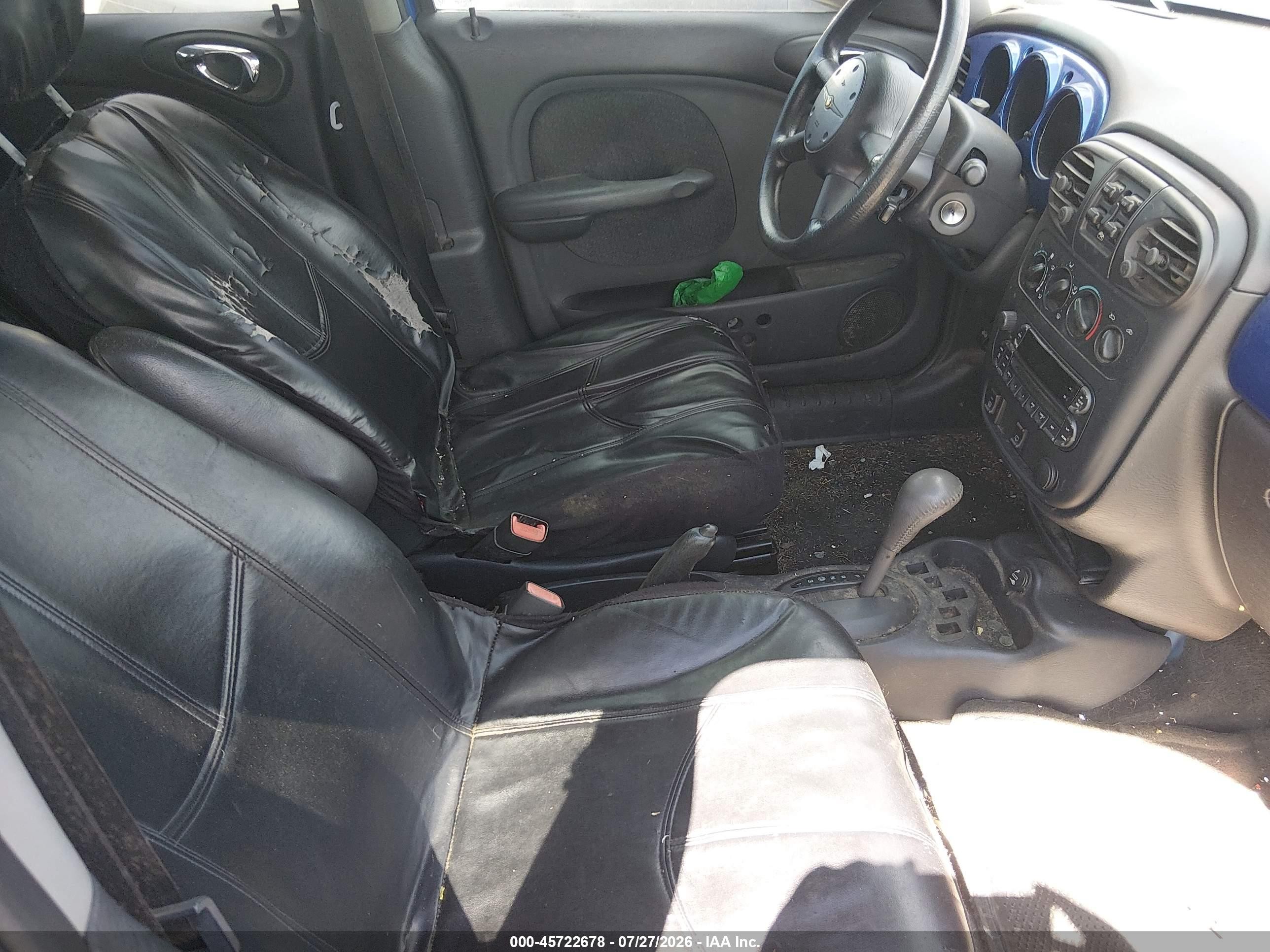 2005 Chrysler Pt Cruiser   Blue vin: 3C4FY48B15T600312