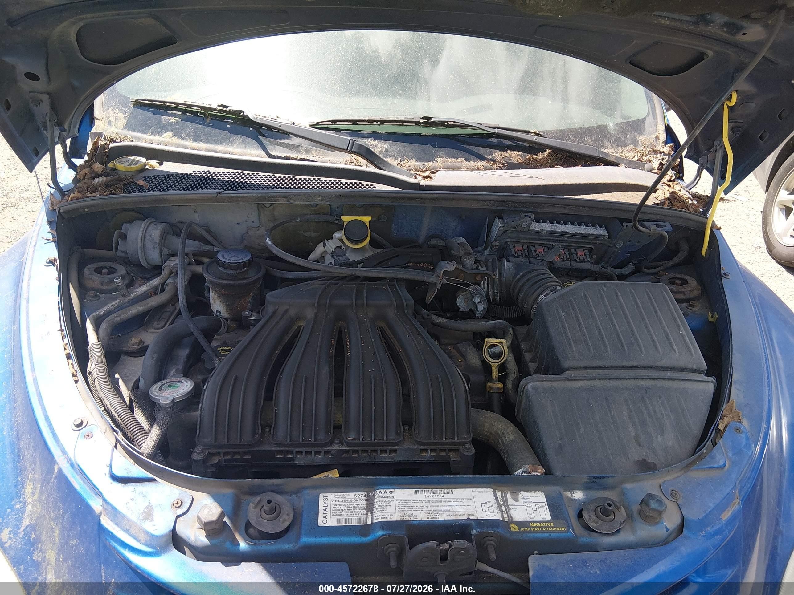 2005 Chrysler Pt Cruiser   Blue vin: 3C4FY48B15T600312