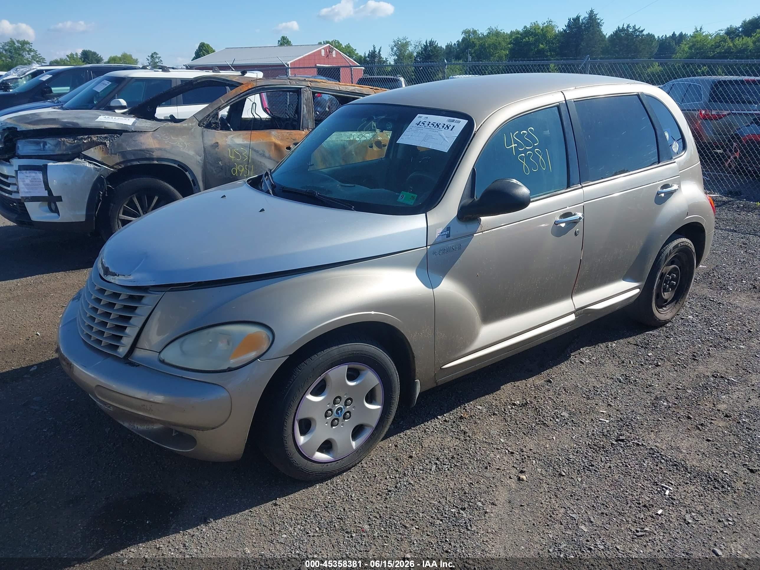 2004 Chrysler Pt Cruiser   Gold vin: 3C4FY48B24T336094