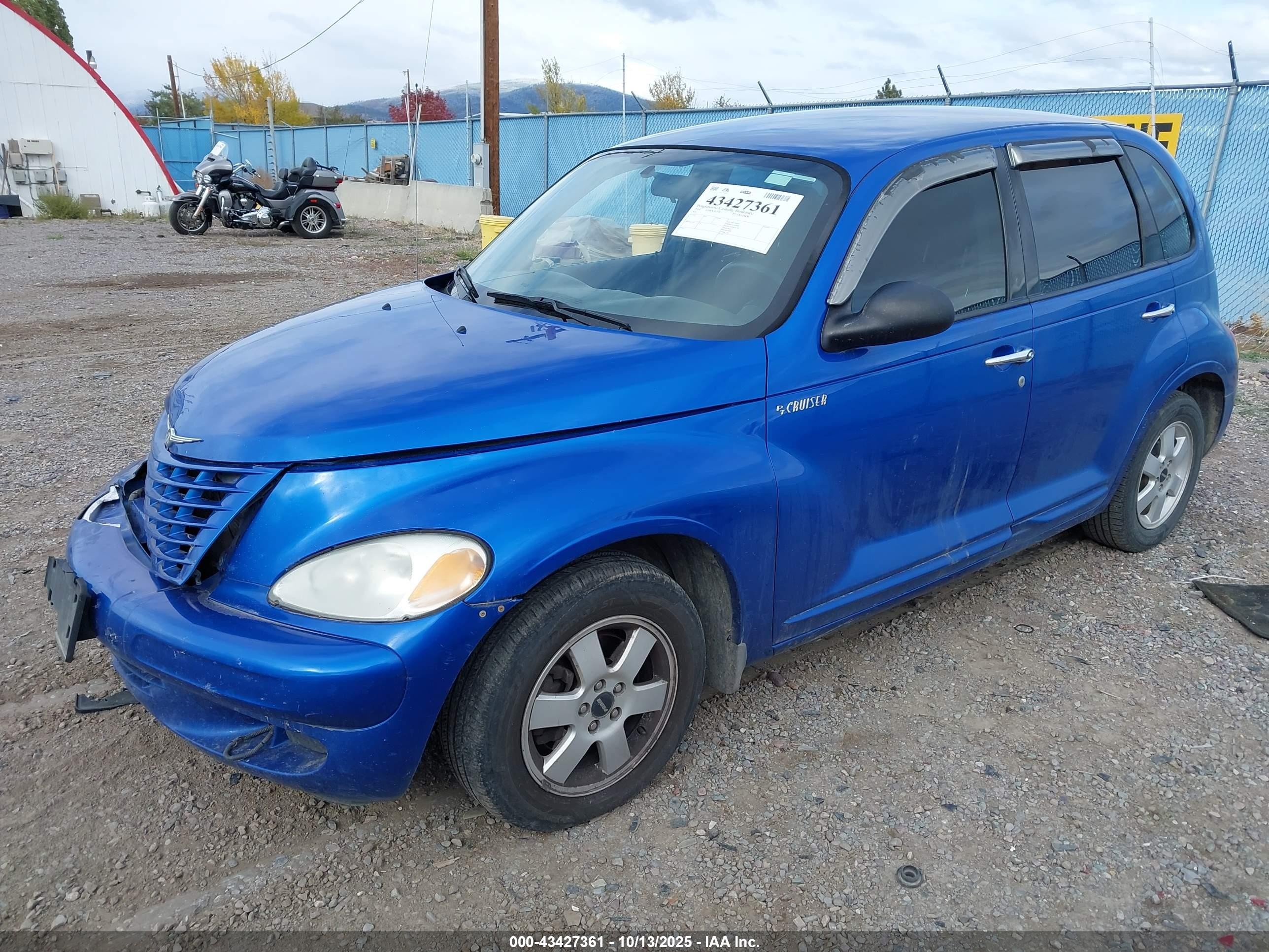 2004 Chrysler Pt Cruiser   Blue vin: 3C4FY48B34T267772