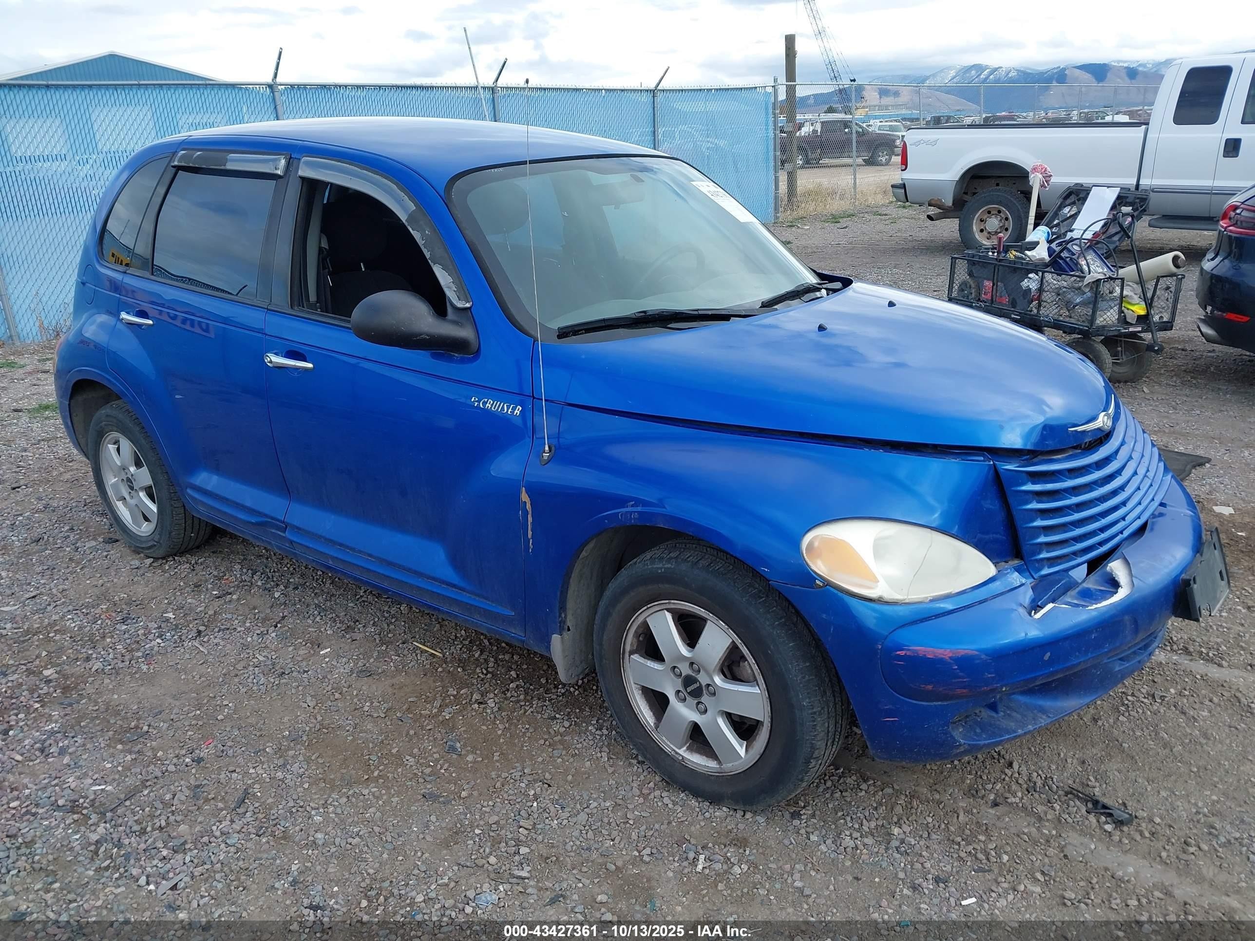 2004 Chrysler Pt Cruiser   Blue vin: 3C4FY48B34T267772