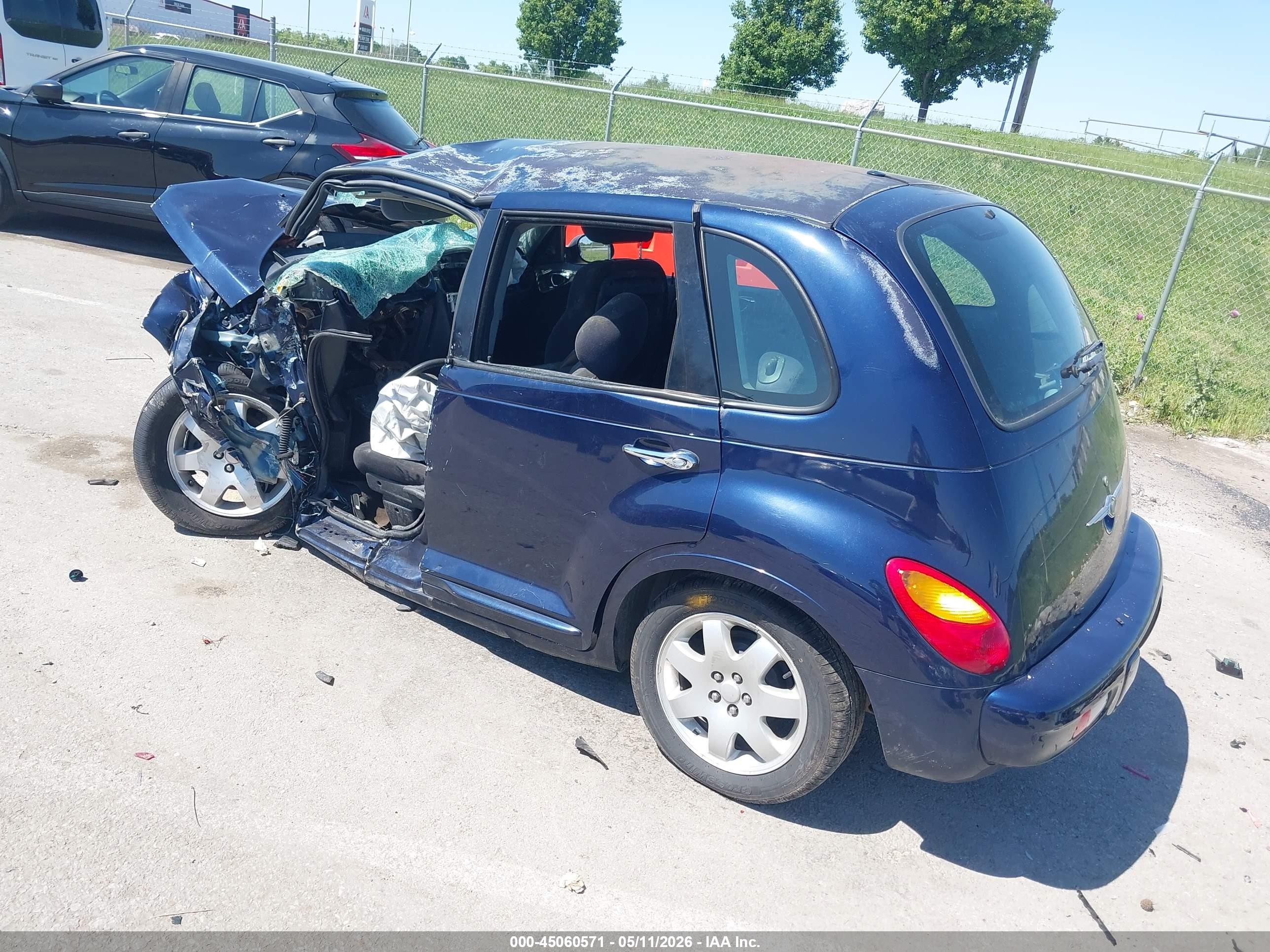 2004 Chrysler Pt Cruiser   Синий vin: 3C4FY48B34T348951