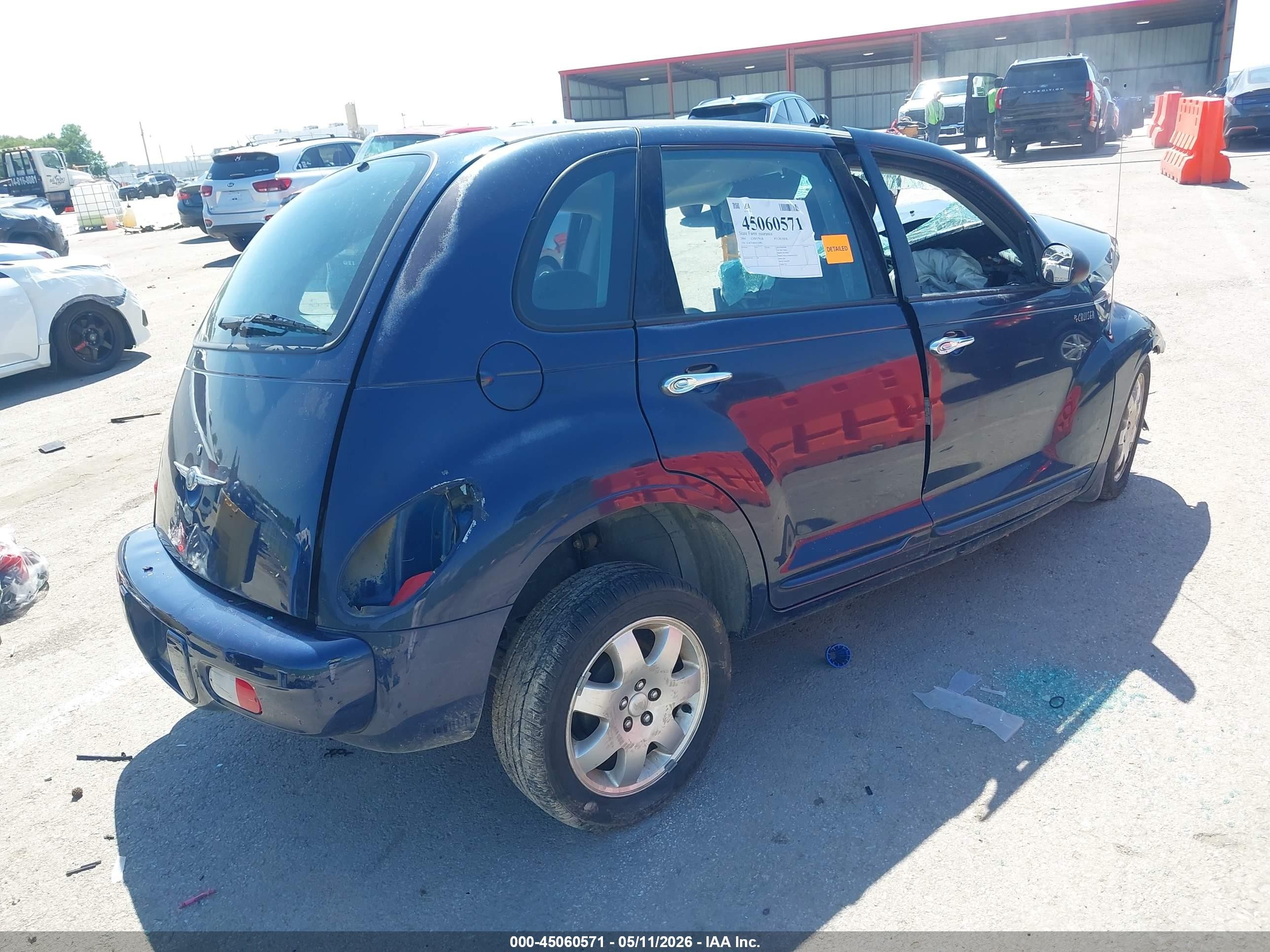 2004 Chrysler Pt Cruiser   Синий vin: 3C4FY48B34T348951