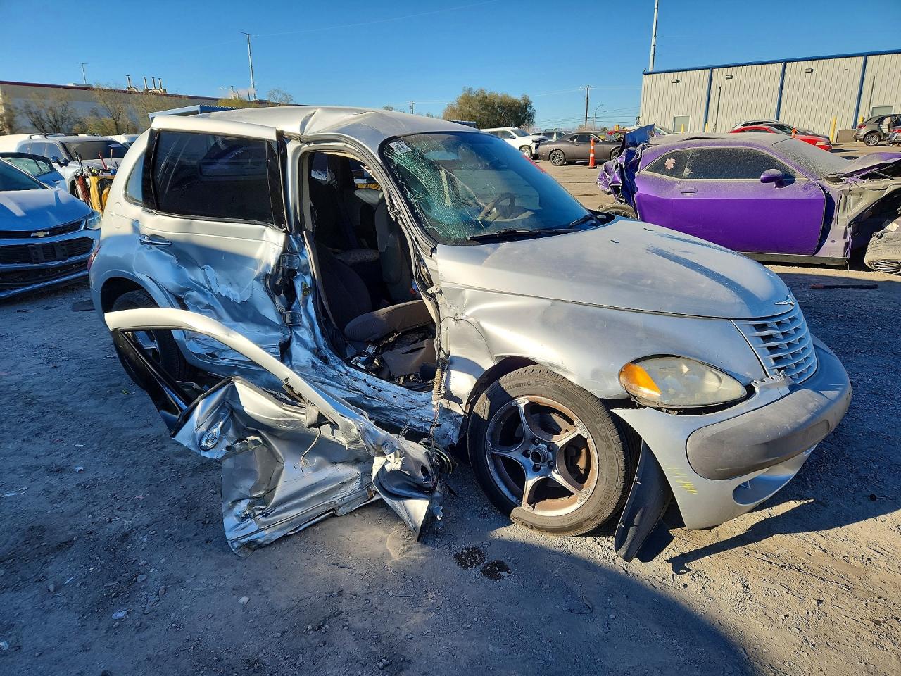 2002 Chrysler Pt Cruiser Classic Silver vin: 3C4FY48B42T307421