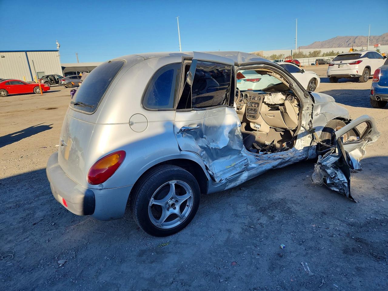 2002 Chrysler Pt Cruiser Classic Silver vin: 3C4FY48B42T307421