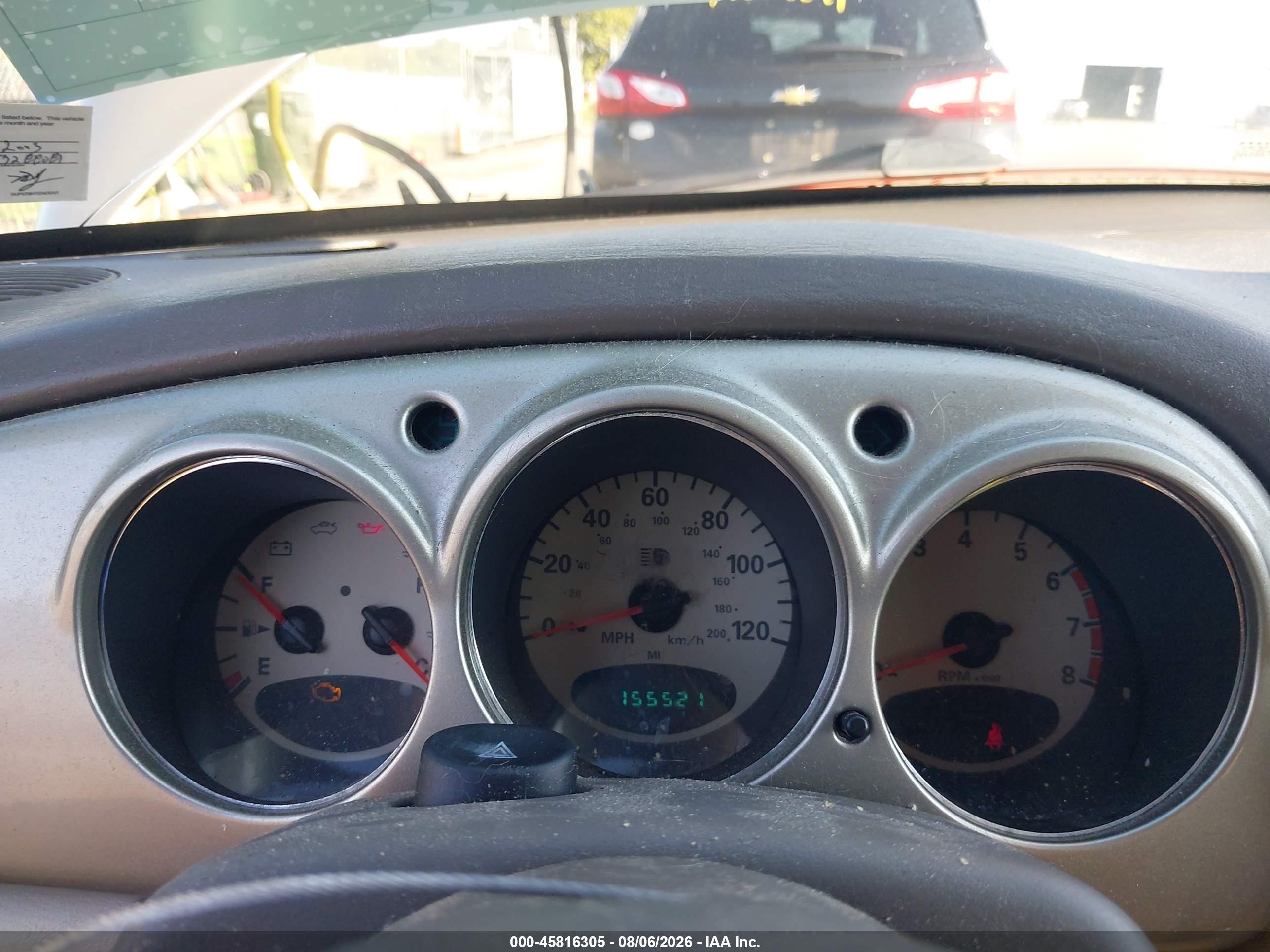 2003 Chrysler Pt Cruiser   Gold vin: 3C4FY48B43T627548