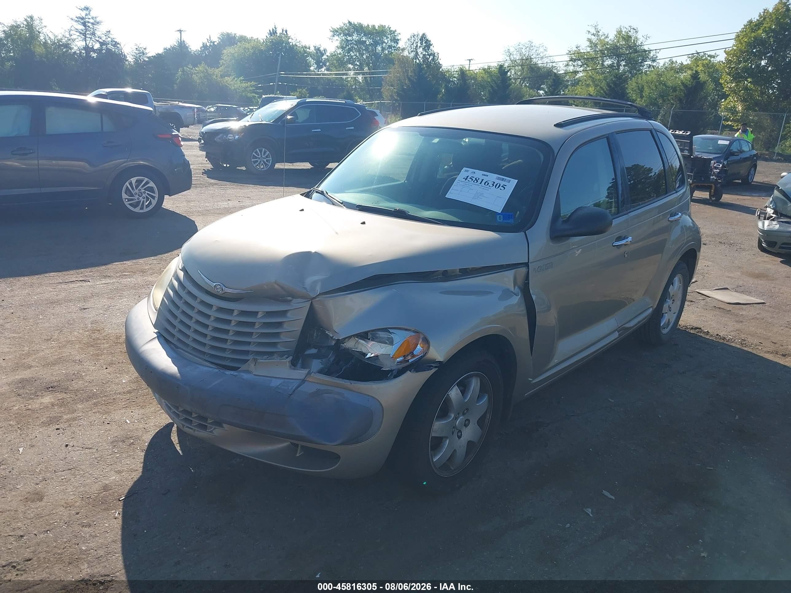 2003 Chrysler Pt Cruiser   Gold vin: 3C4FY48B43T627548