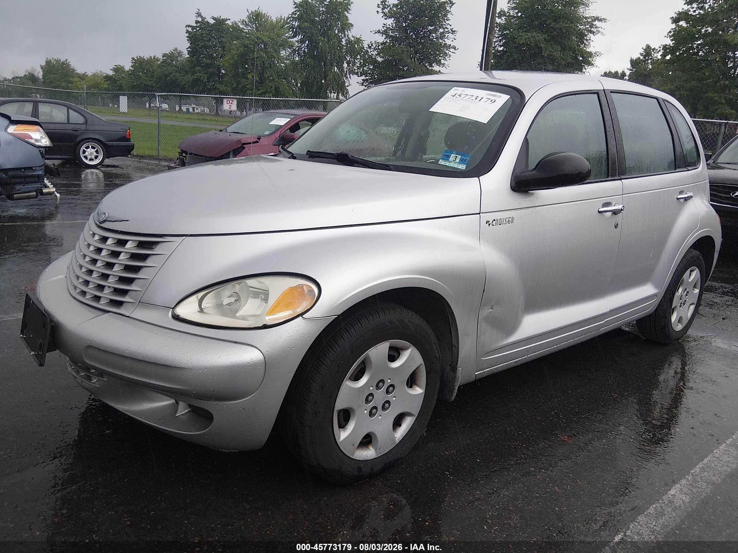 2005 Chrysler Pt Cruiser   Silver vin: 3C4FY48B45T557911