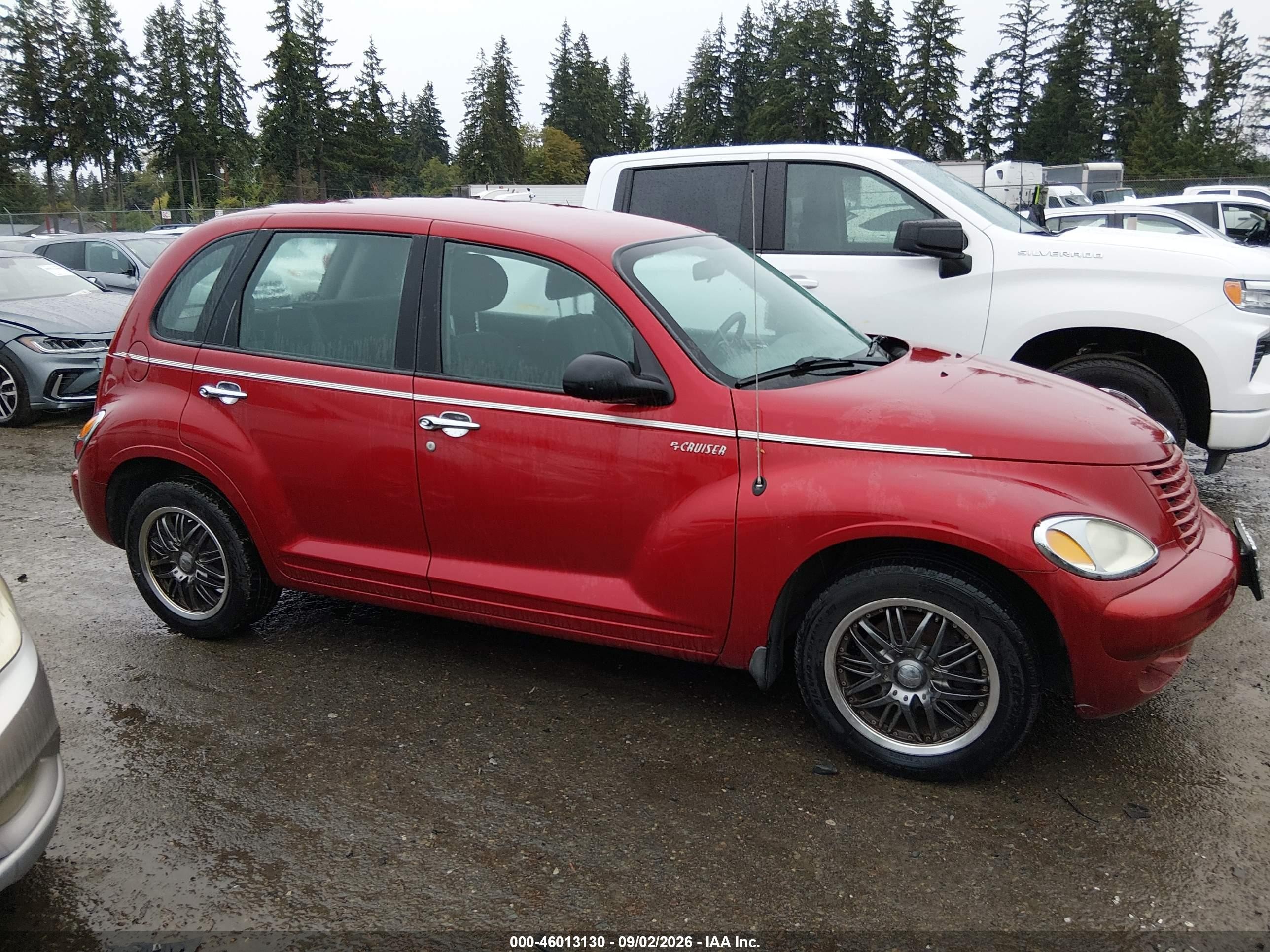 2005 Chrysler Pt Cruiser Burgundy vin: 3C4FY48B55T610678