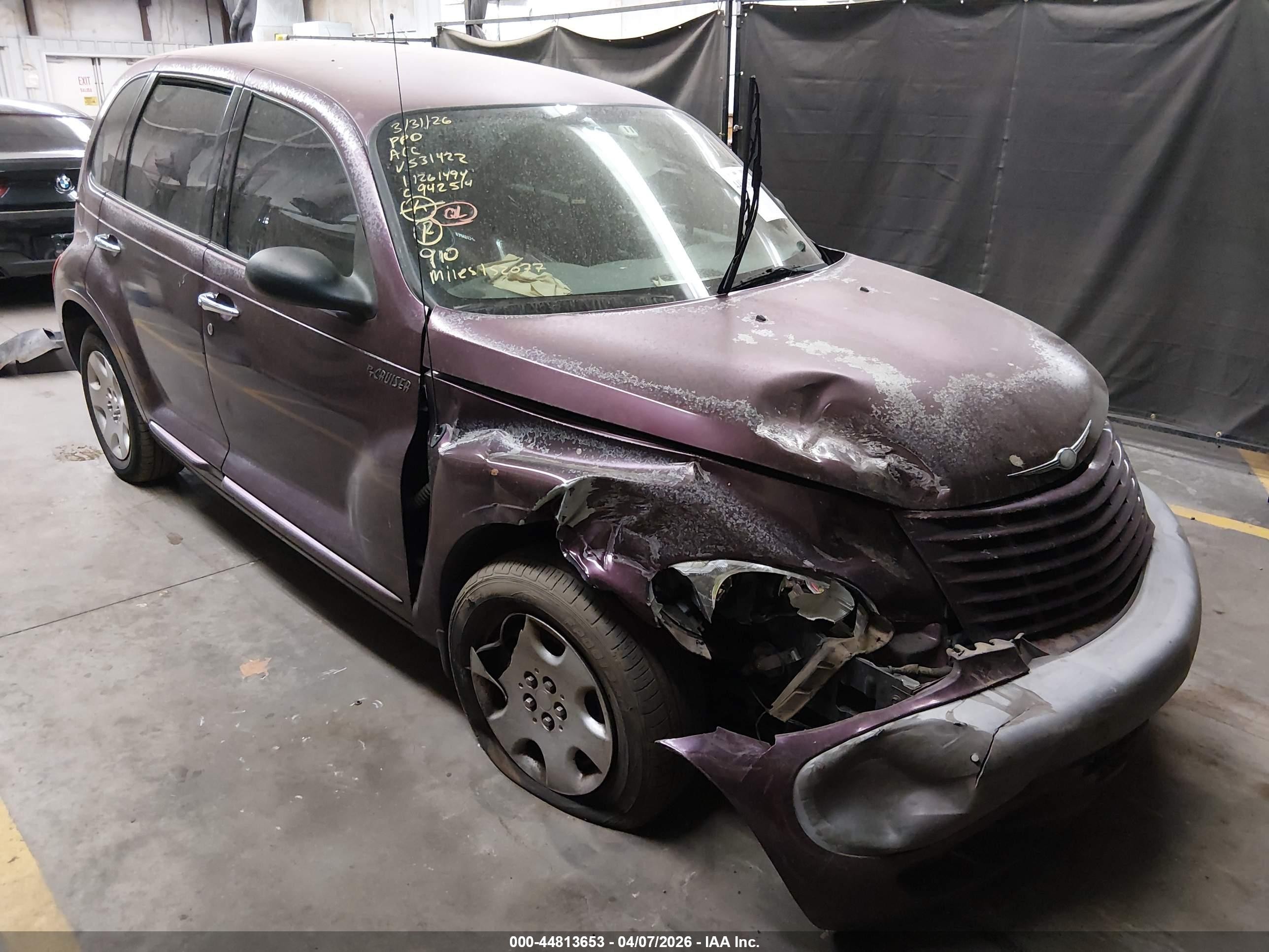 2003 Chrysler Pt Cruiser   Burgundy vin: 3C4FY48B63T531422