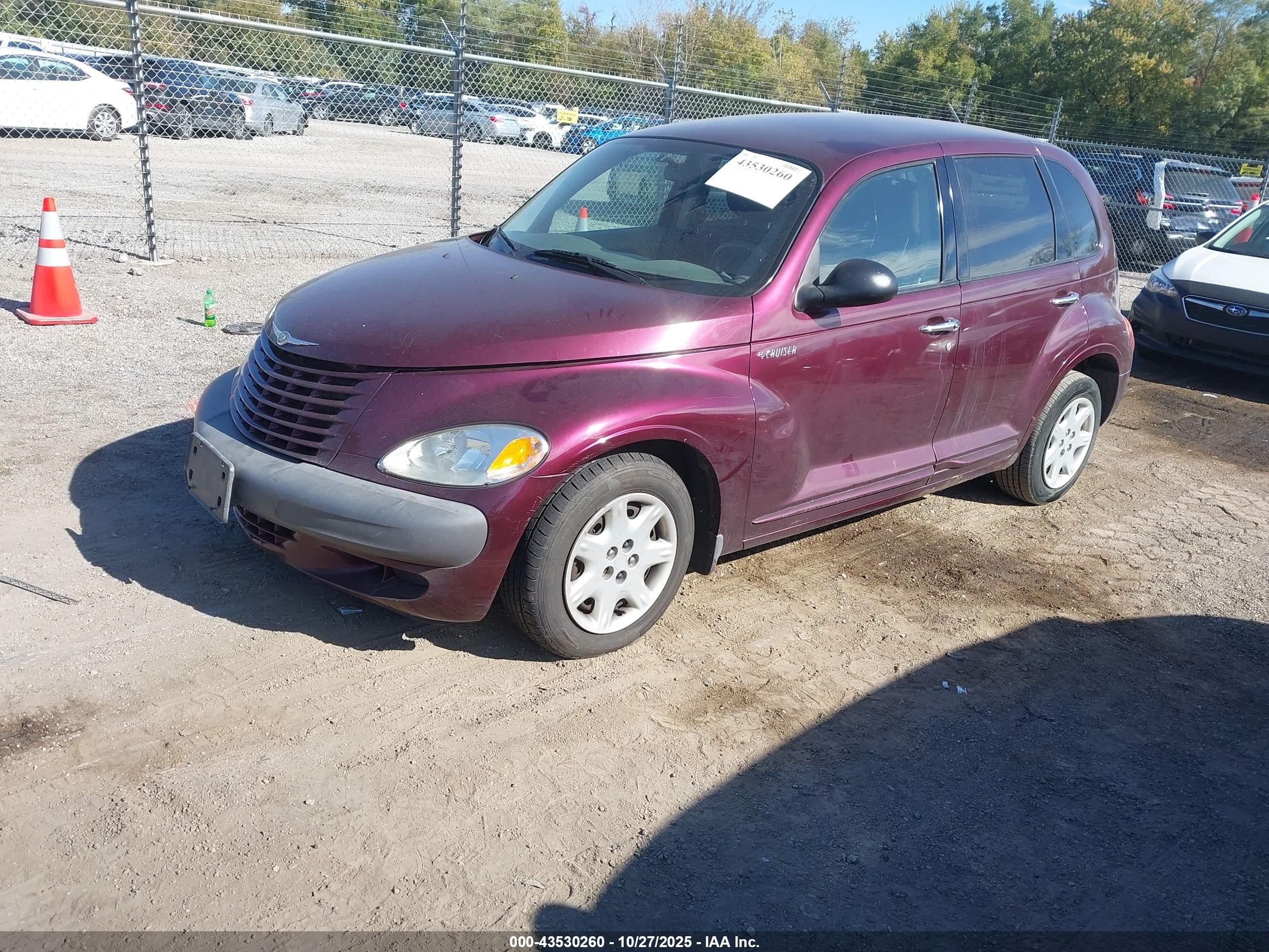 2002 Chrysler Pt Cruiser   Purple vin: 3C4FY48B72T236280
