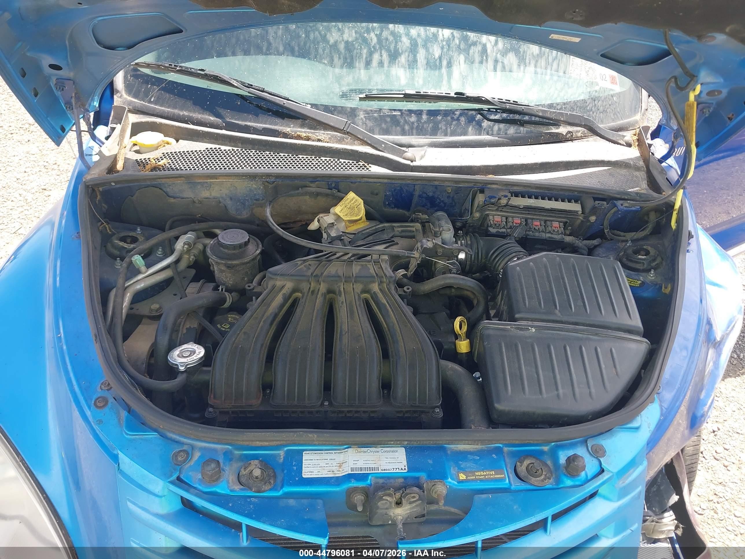 2004 Chrysler Pt Cruiser   Blue vin: 3C4FY48B74T349147