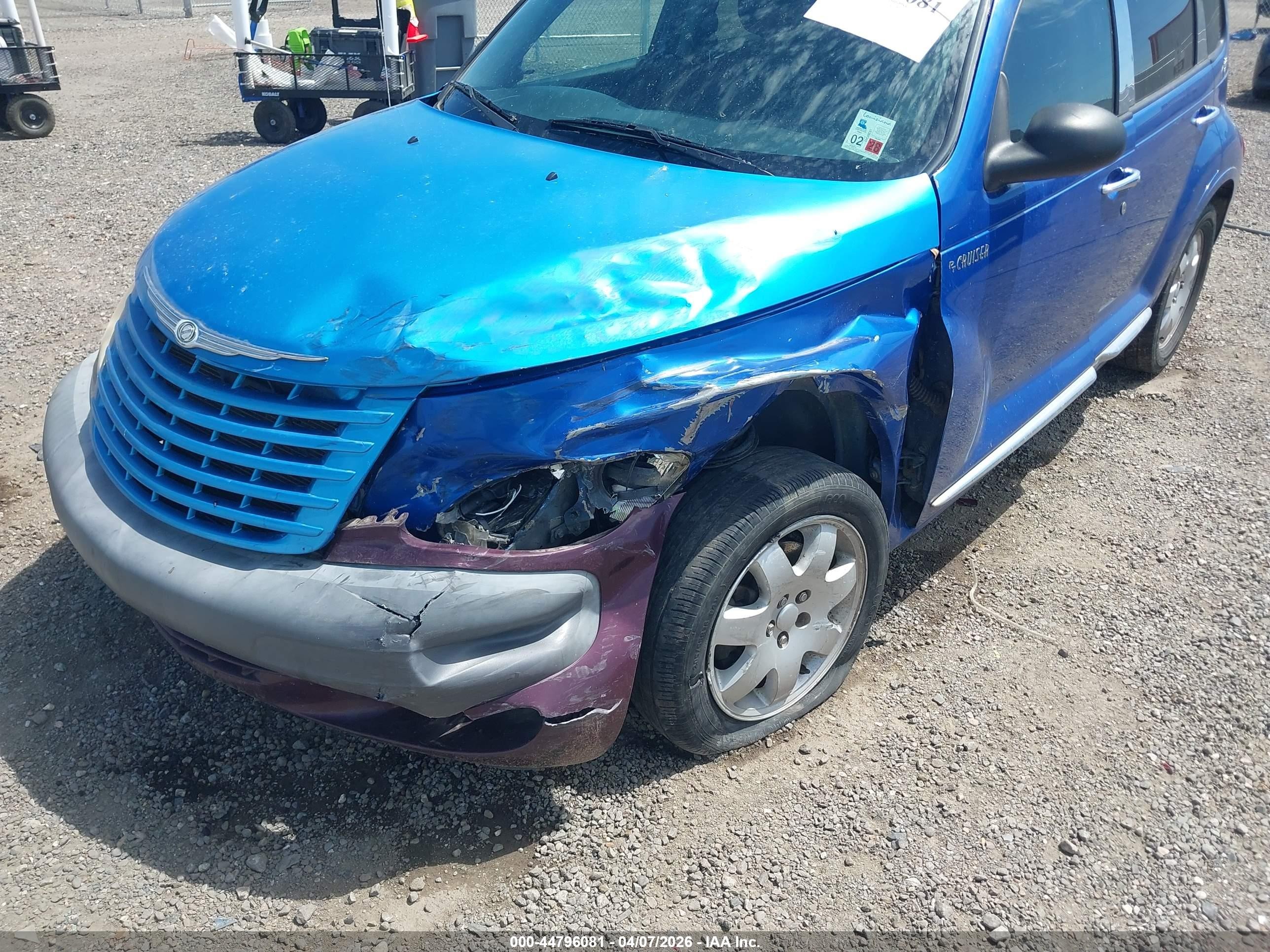 2004 Chrysler Pt Cruiser   Blue vin: 3C4FY48B74T349147