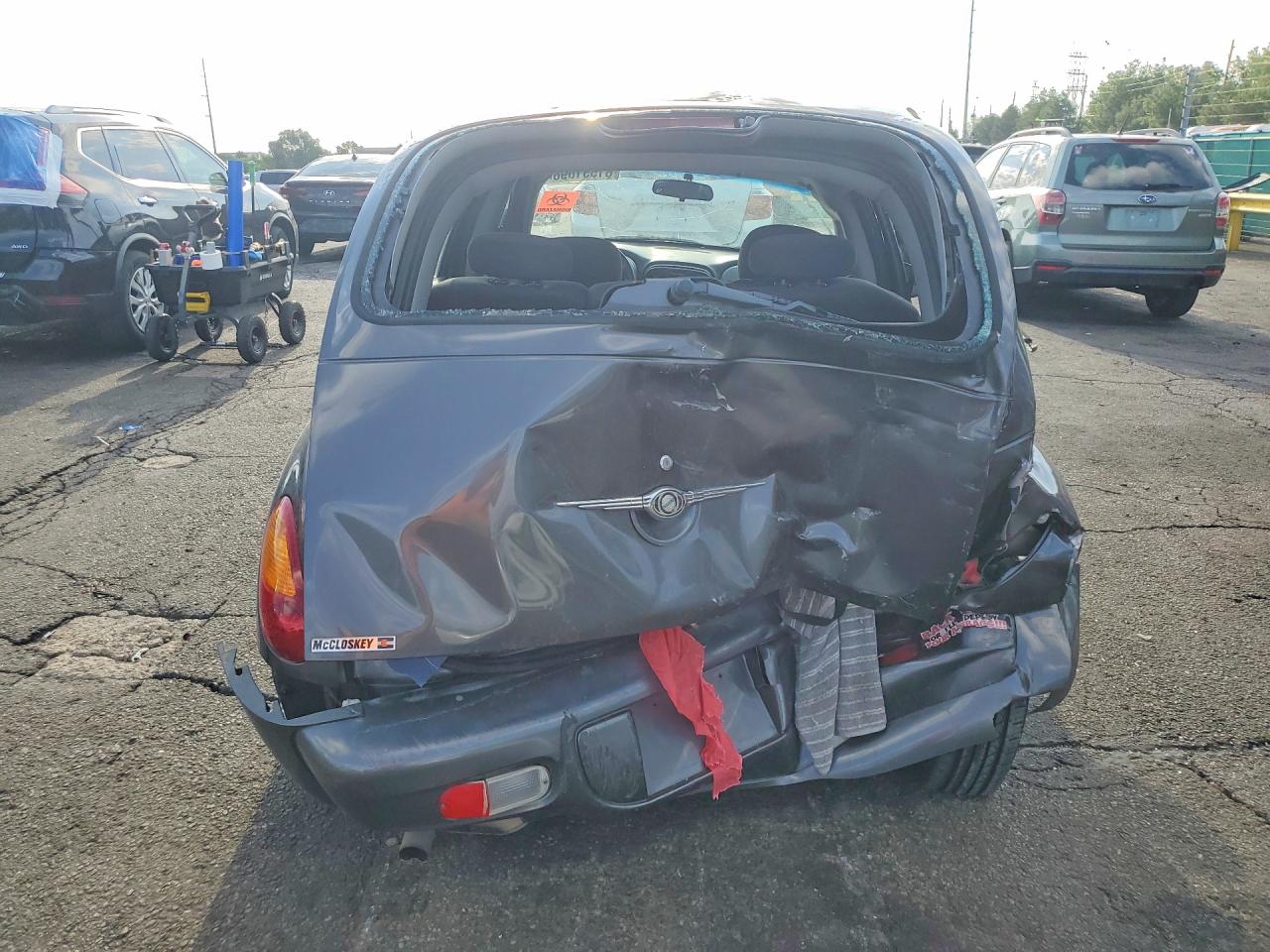 2004 Chrysler Pt Cruiser Sw Gray vin: 3C4FY48B94T297018