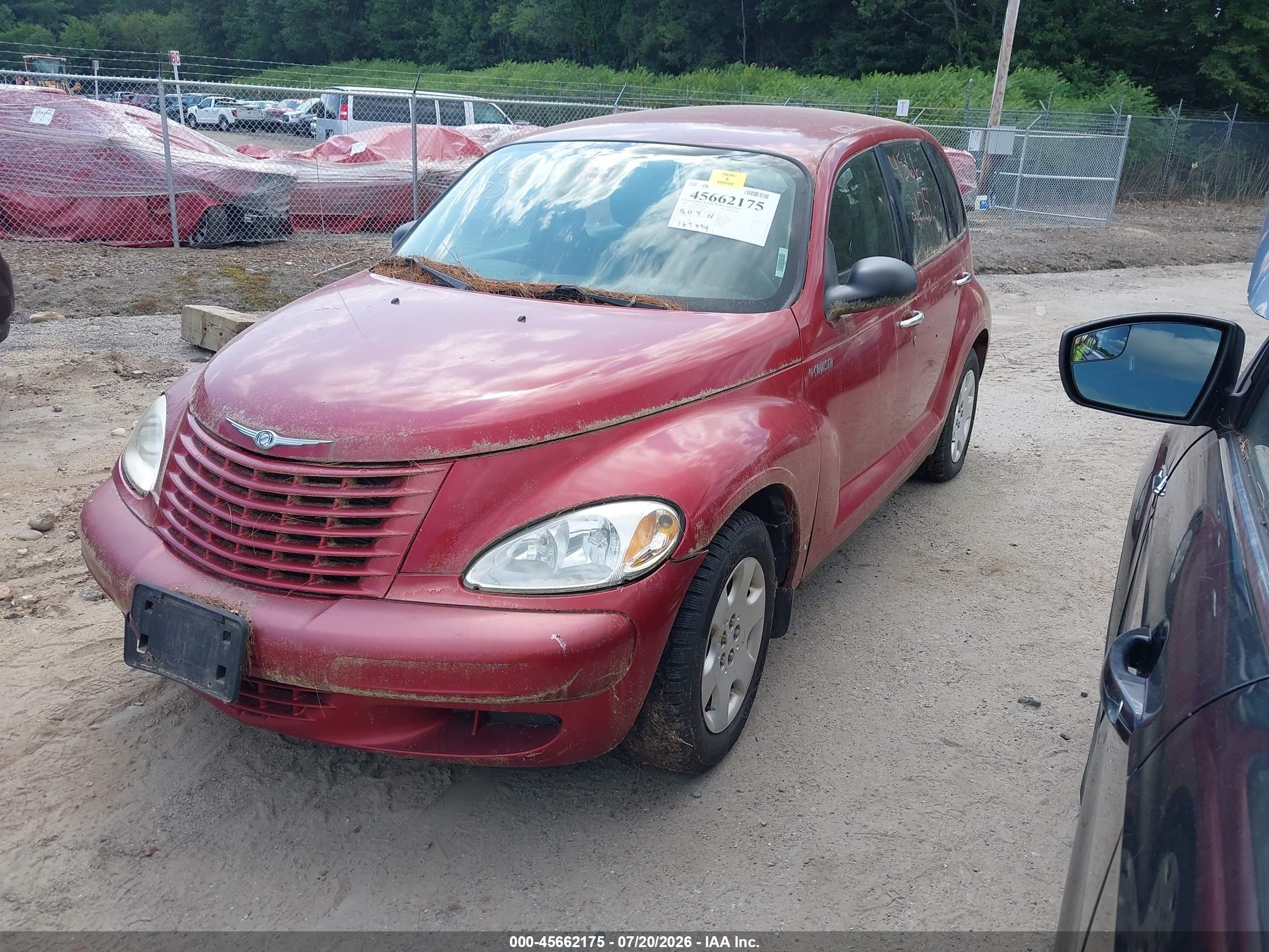 2005 Chrysler Pt Cruiser   Red vin: 3C4FY48B95T609680