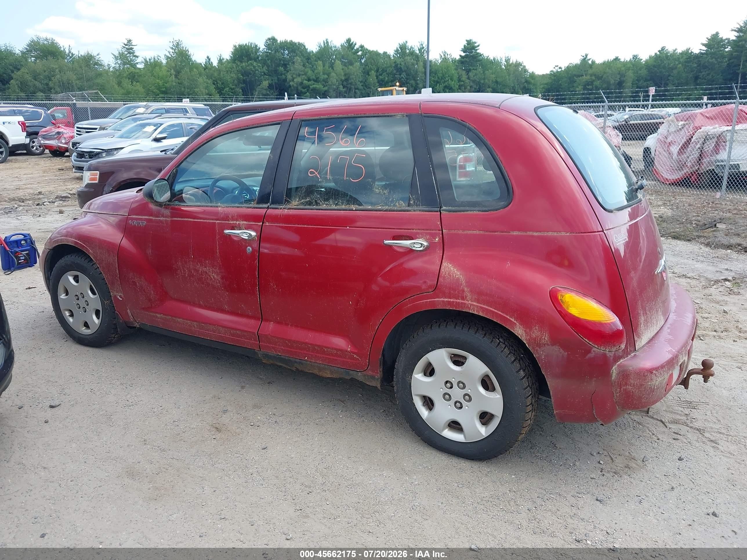 2005 Chrysler Pt Cruiser   Red vin: 3C4FY48B95T609680