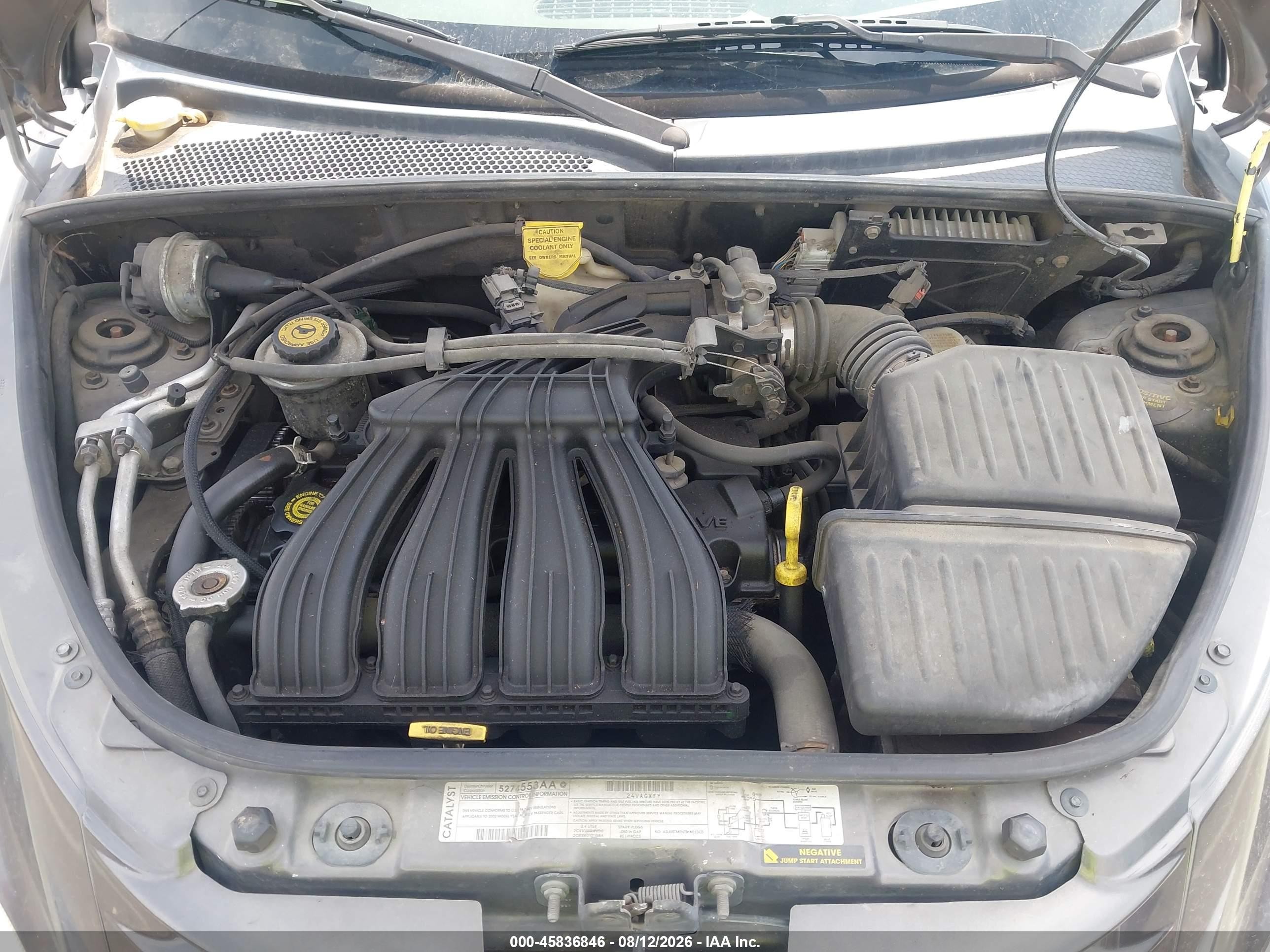 2002 Chrysler Pt Cruiser   Gray vin: 3C4FY48BX2T249654
