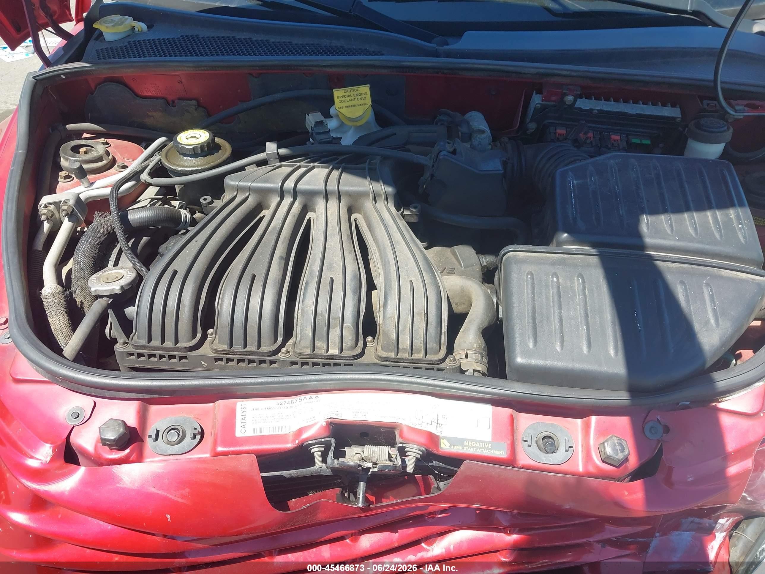 2004 Chrysler Pt Cruiser   Red vin: 3C4FY48BX4T243419