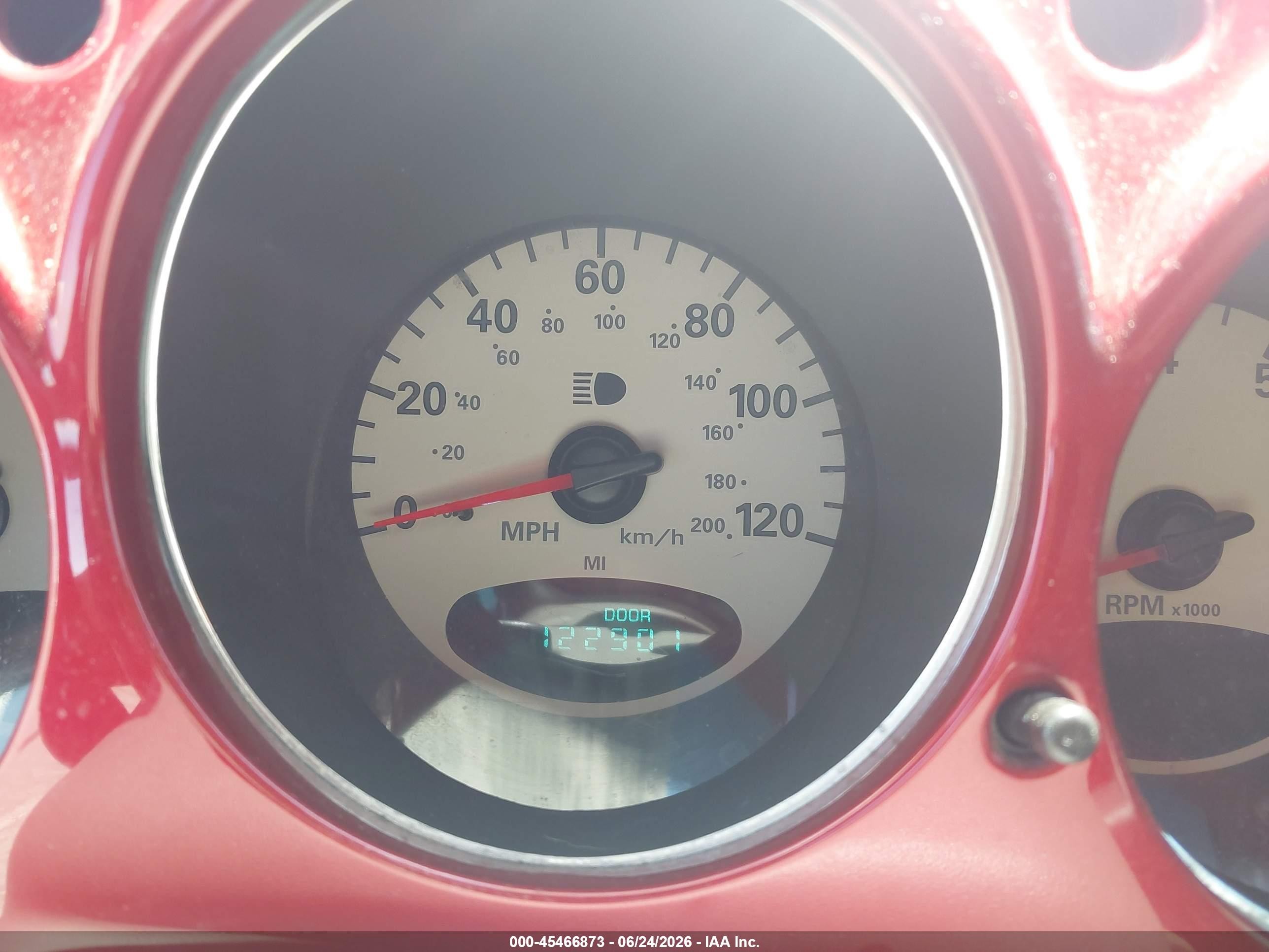 2004 Chrysler Pt Cruiser   Red vin: 3C4FY48BX4T243419