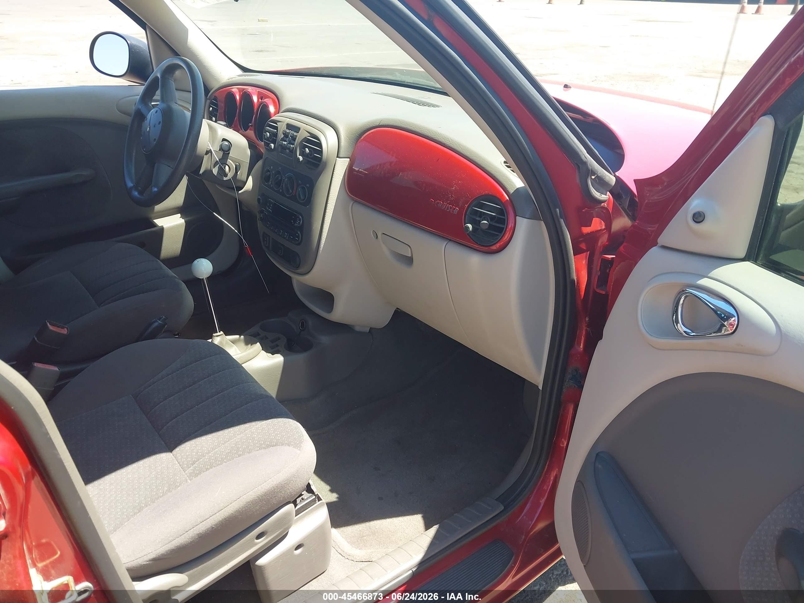 2004 Chrysler Pt Cruiser   Red vin: 3C4FY48BX4T243419