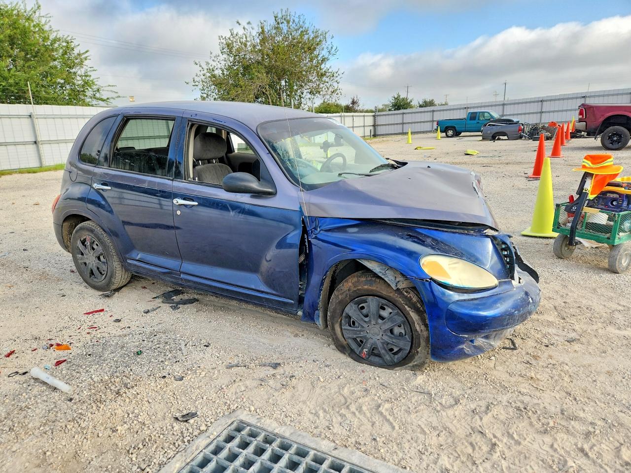 2001 Chrysler Pt Cruiser Blue vin: 3C4FY4BB21T504076