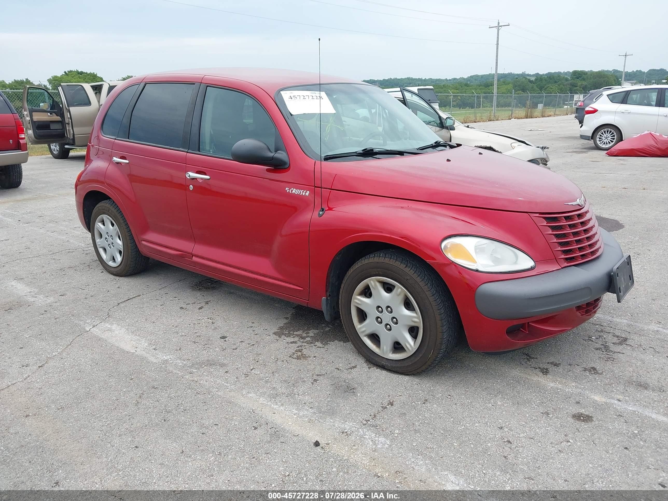 2001 Chrysler Pt Cruiser   Красный vin: 3C4FY4BB81T689346