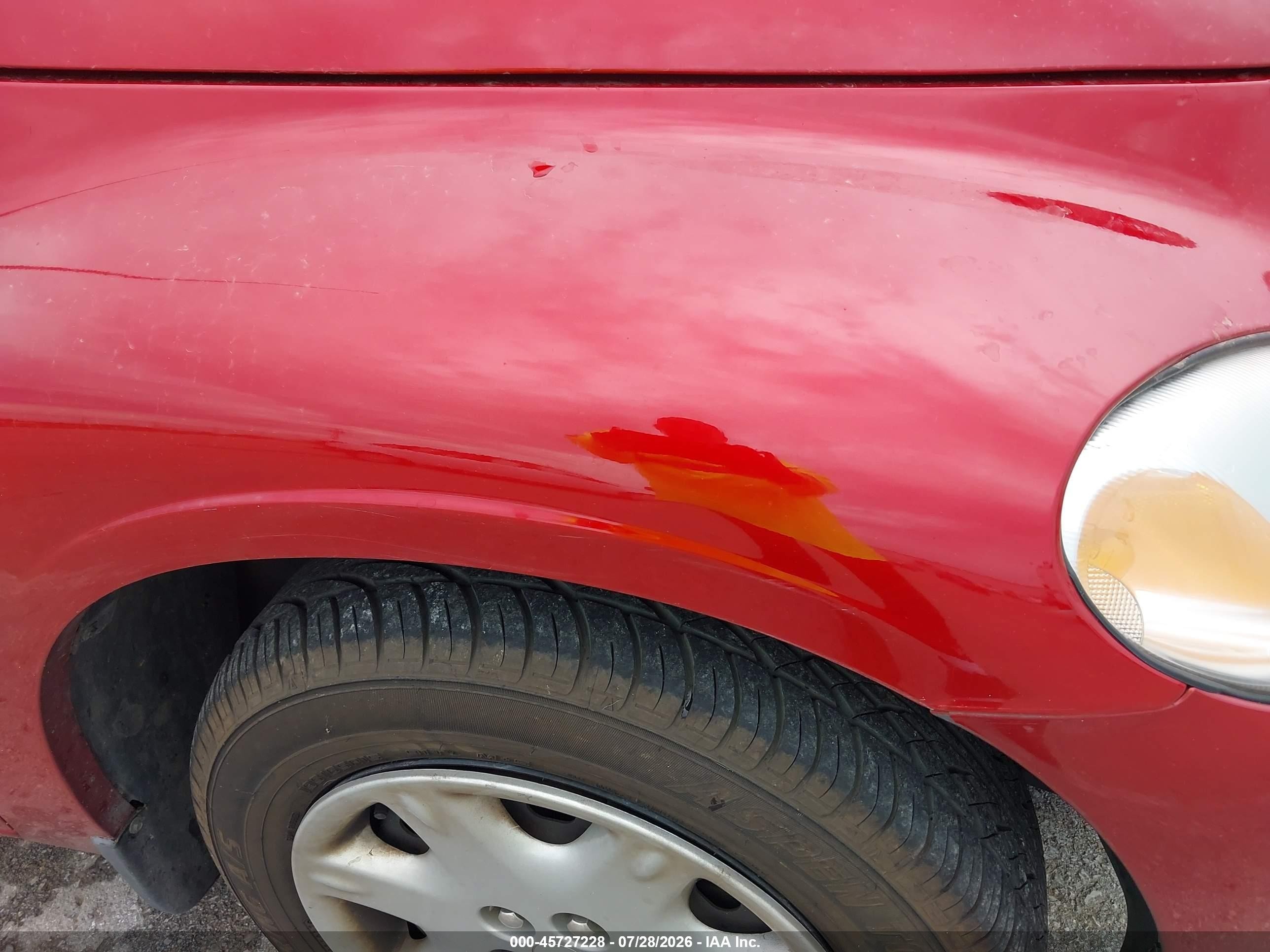 2001 Chrysler Pt Cruiser   Red vin: 3C4FY4BB81T689346