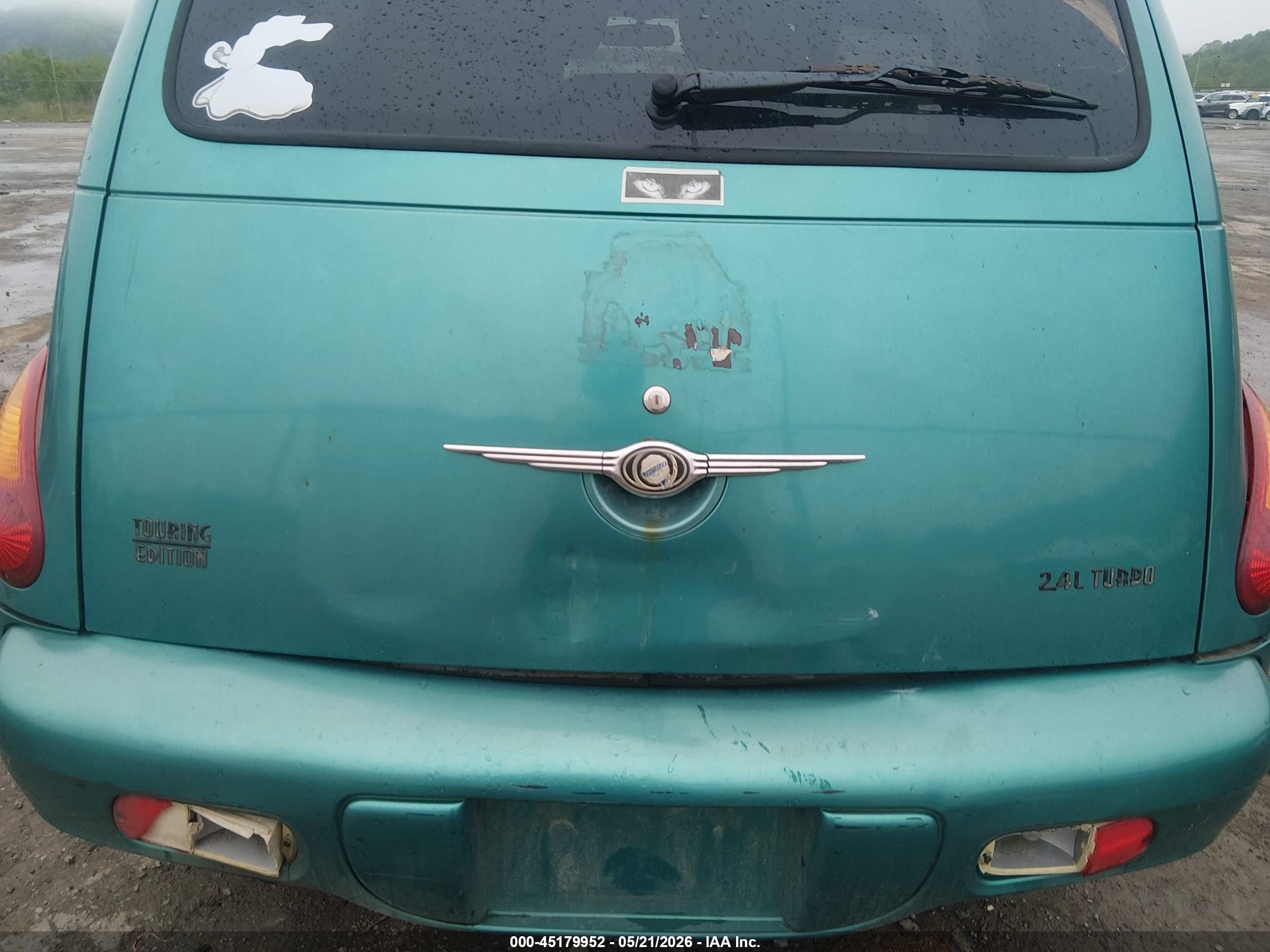 2004 Chrysler Pt Cruiser Touring Green vin: 3C4FY58874T220612