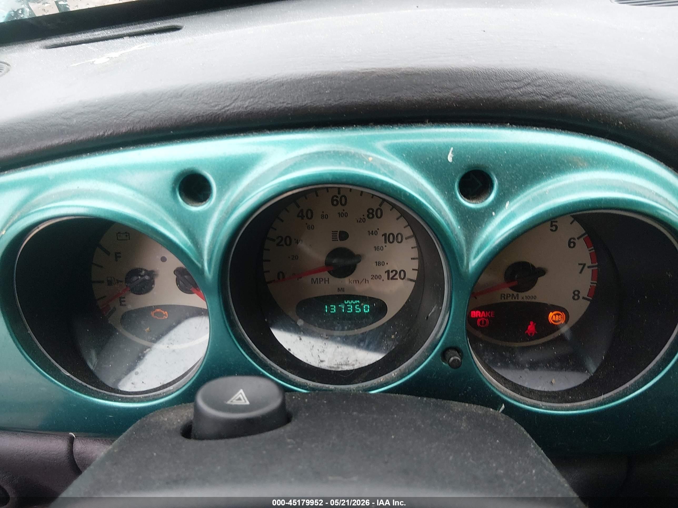 2004 Chrysler Pt Cruiser Touring Green vin: 3C4FY58874T220612