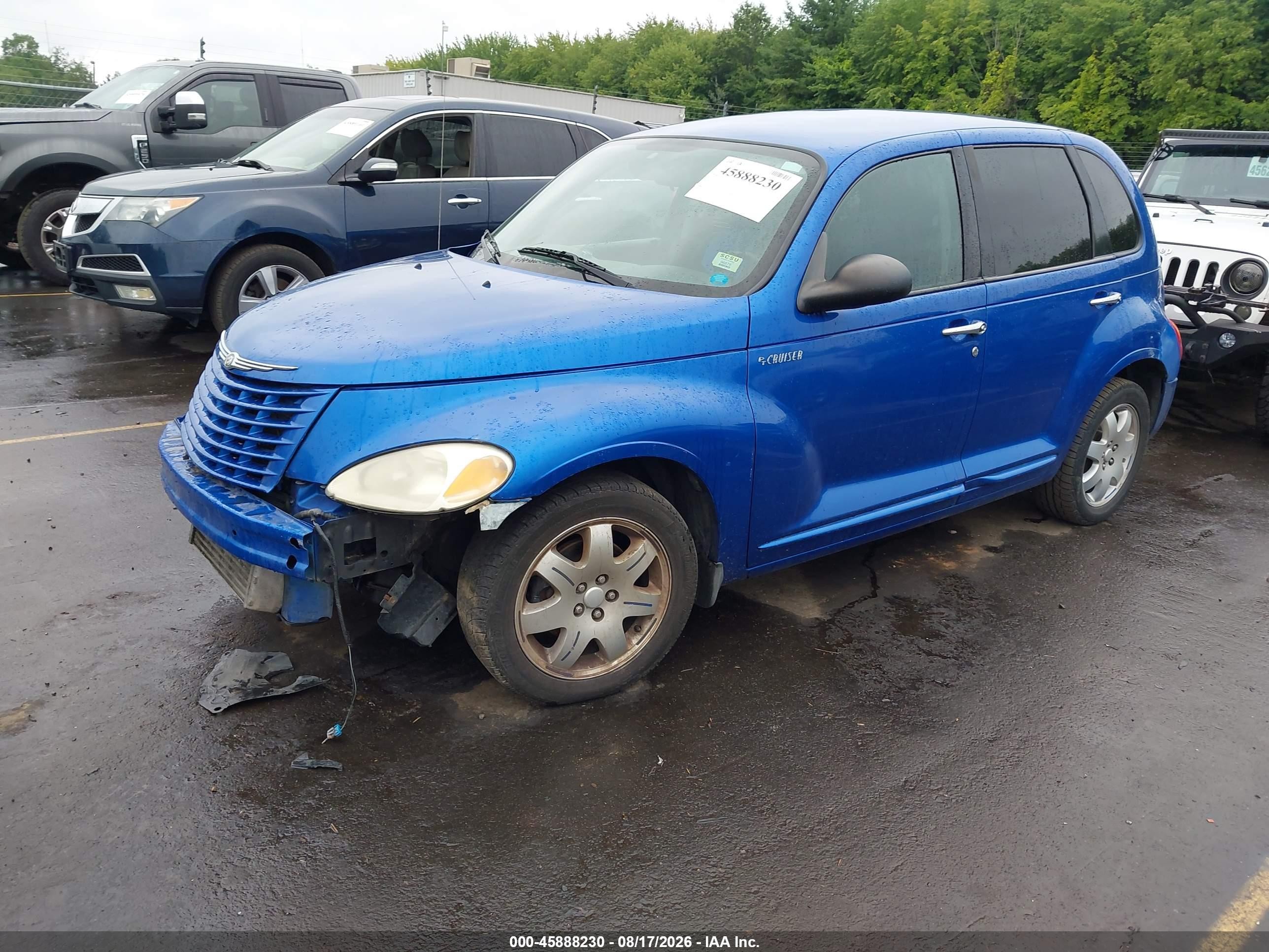 2004 Chrysler Pt Cruiser Touring Синий vin: 3C4FY58884T333193