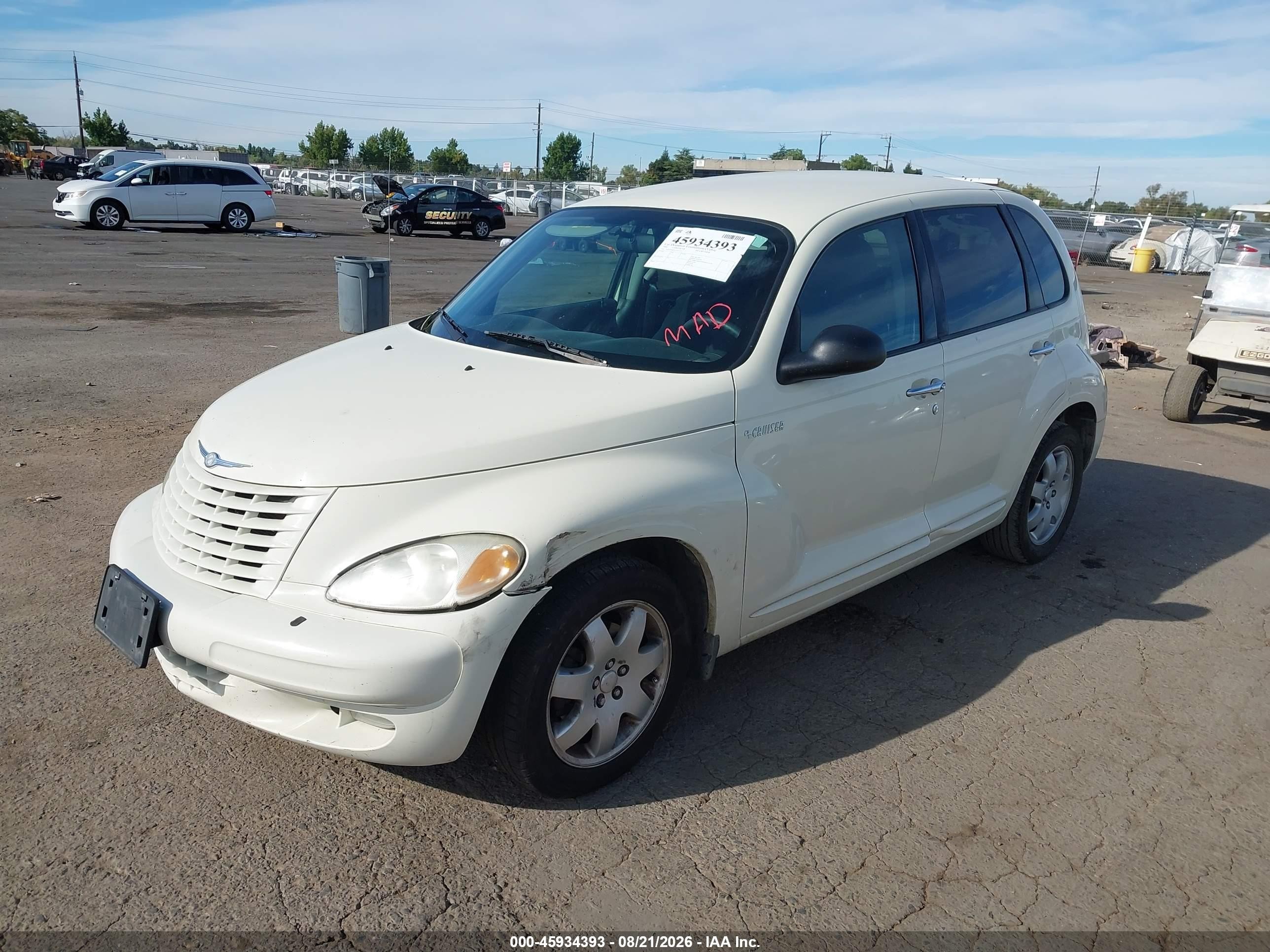 2004 Chrysler Pt Cruiser Touring White vin: 3C4FY58B24T365276