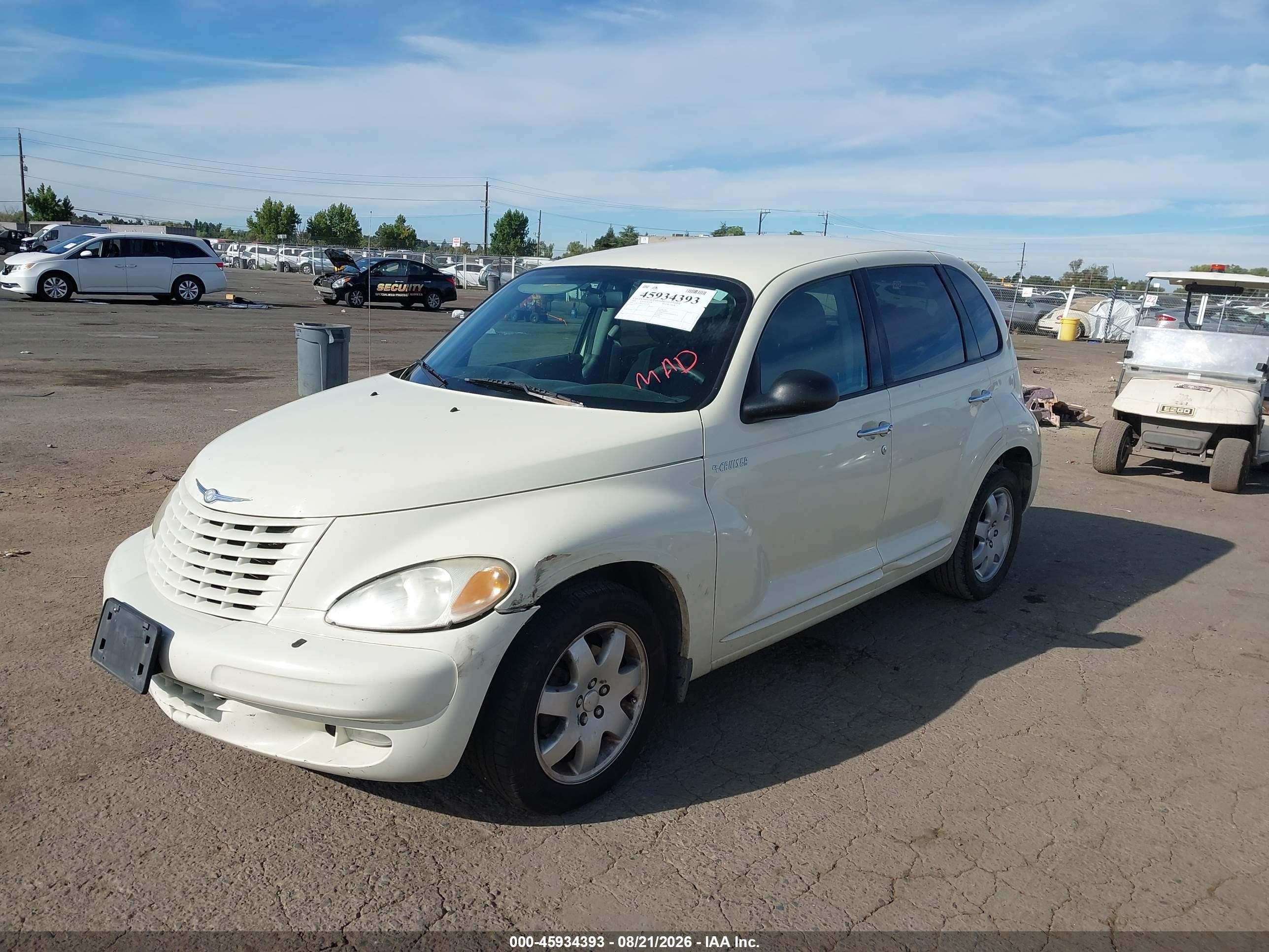 2004 Chrysler Pt Cruiser Touring White vin: 3C4FY58B24T365276